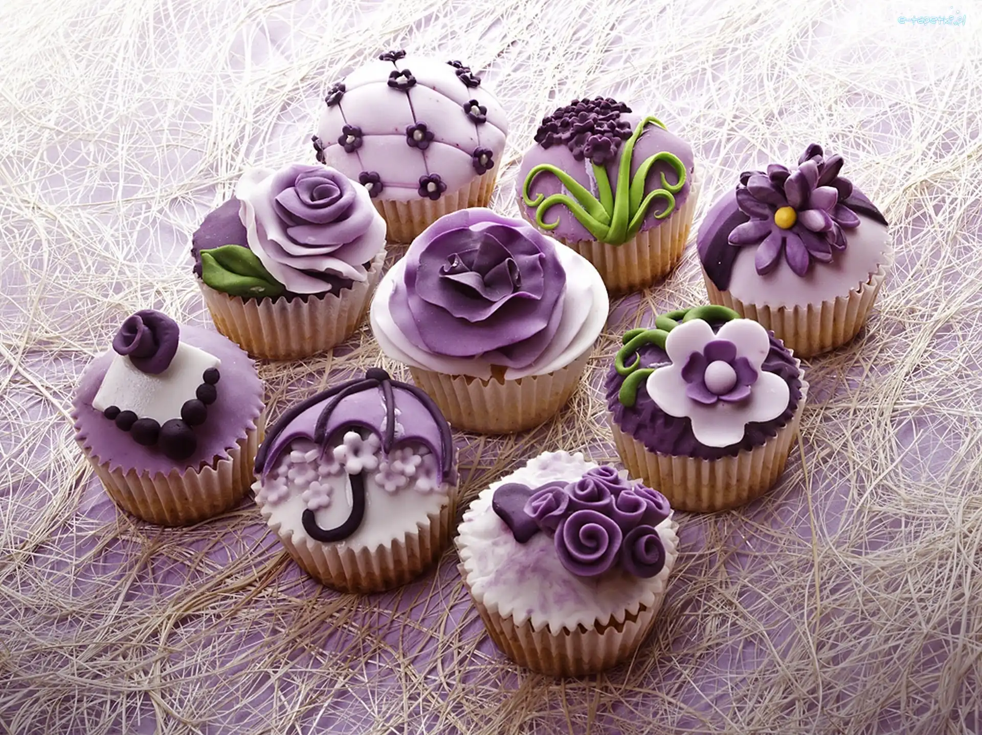 Slodycze, Fioletowe, Muffinki