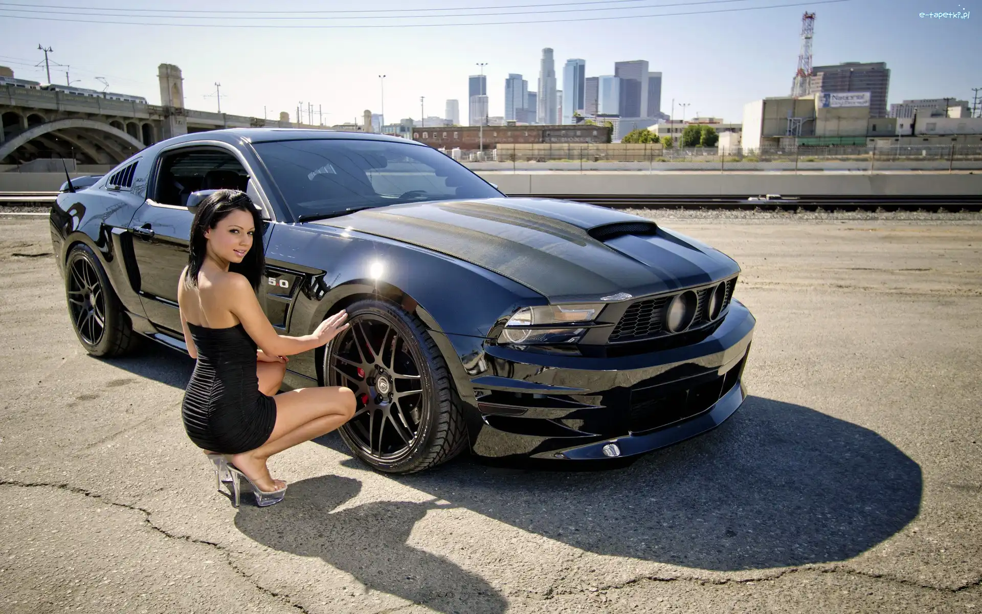 Girl car, Kobieta, Ford Mustang