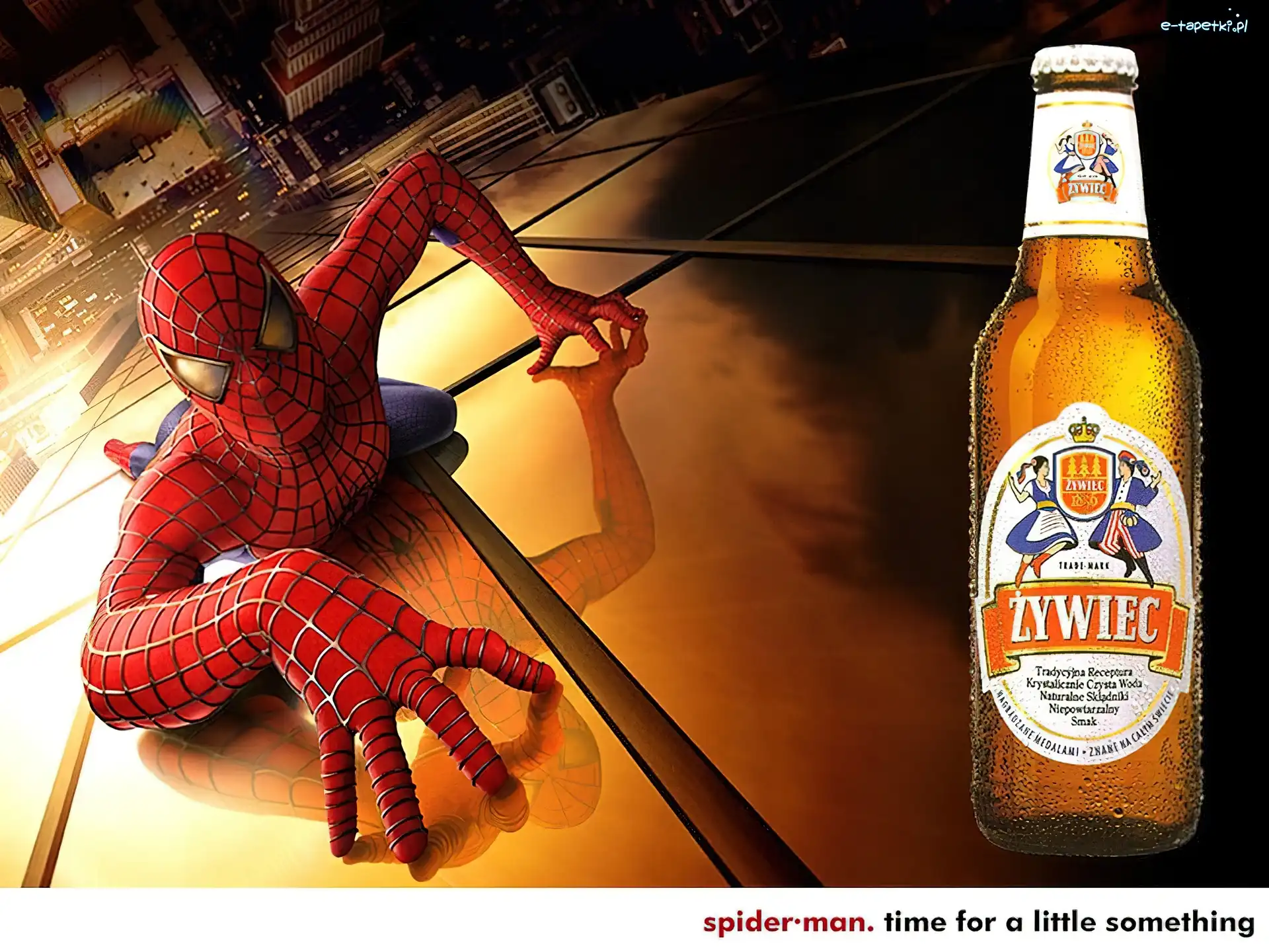 spider man, Piwo Żywiec, Piwo