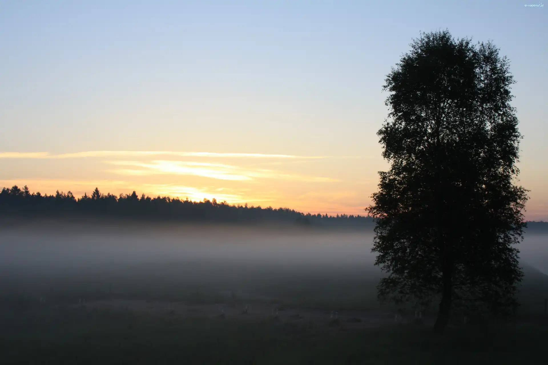 Polana, Wschód słońca