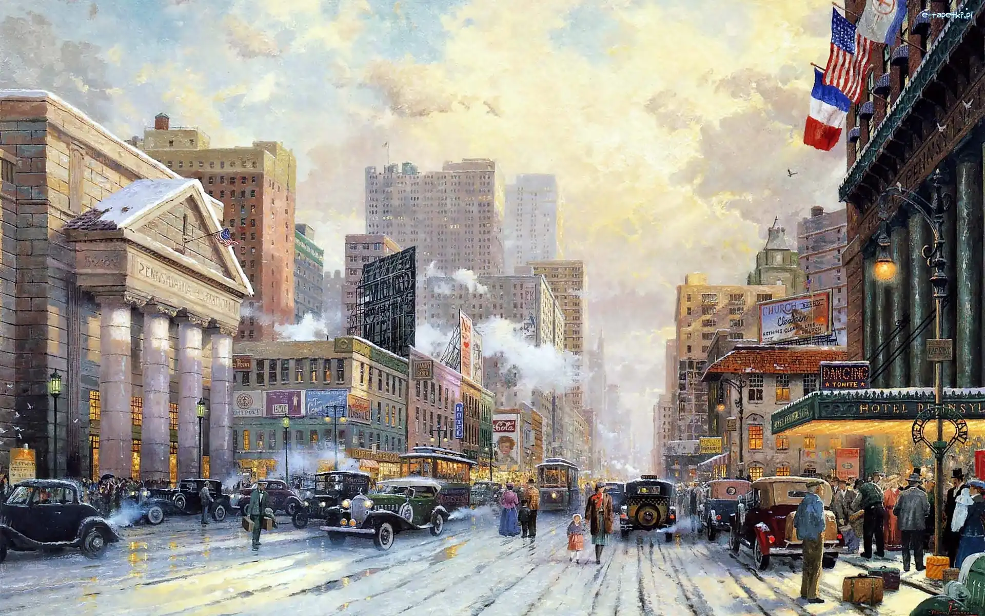 Kinkade, Nowy York, Zima, Thomas