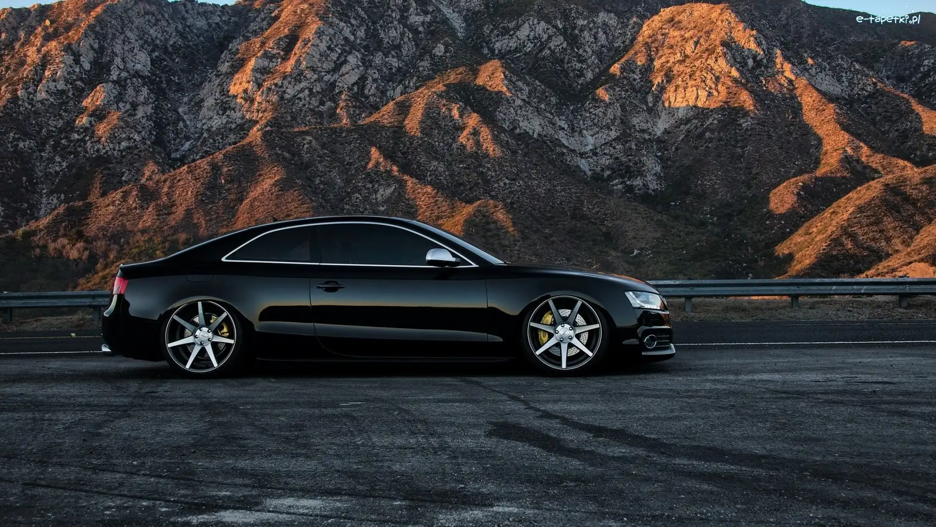 Czarny, Audi, Samochód, Góry, RS5