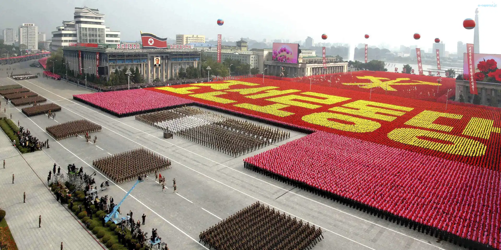 Pjongjang, Wojskowa, Defilada, Korea Północna