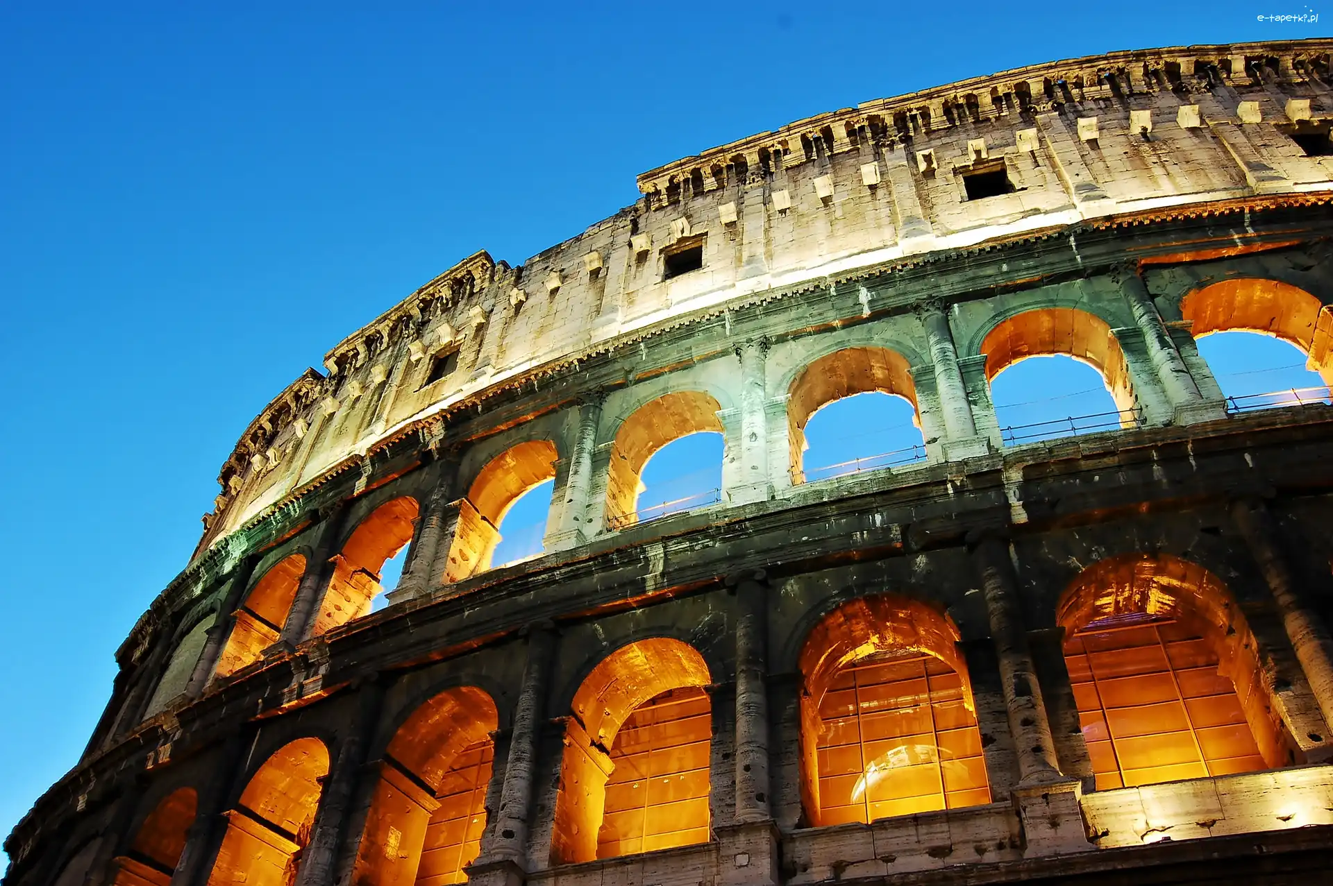 Włochy, Rzym, Amfiteatr, Koloseum