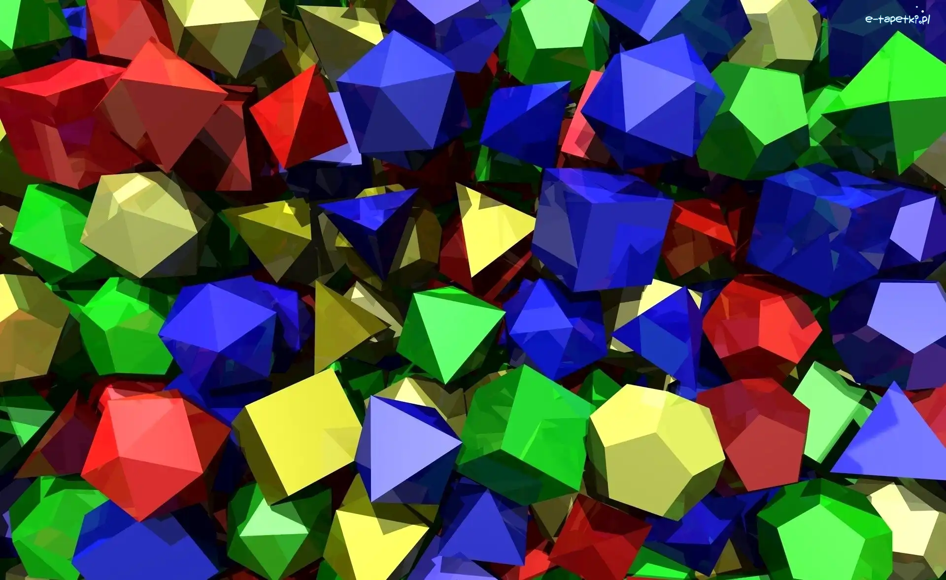 Figury geometryczne, Kolorowe, Tekstura