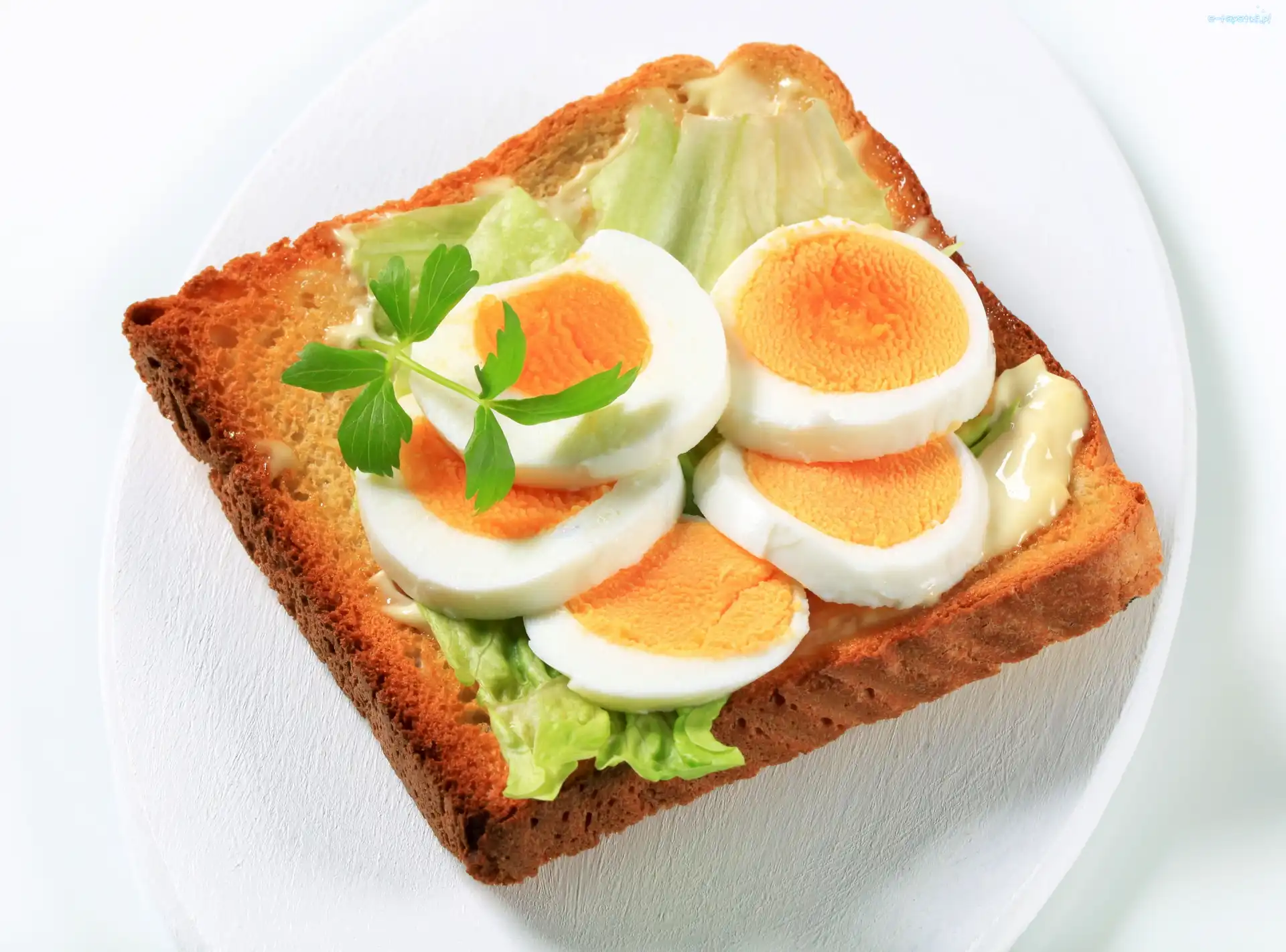 jajka, Kanapka, jedzenie, tost
