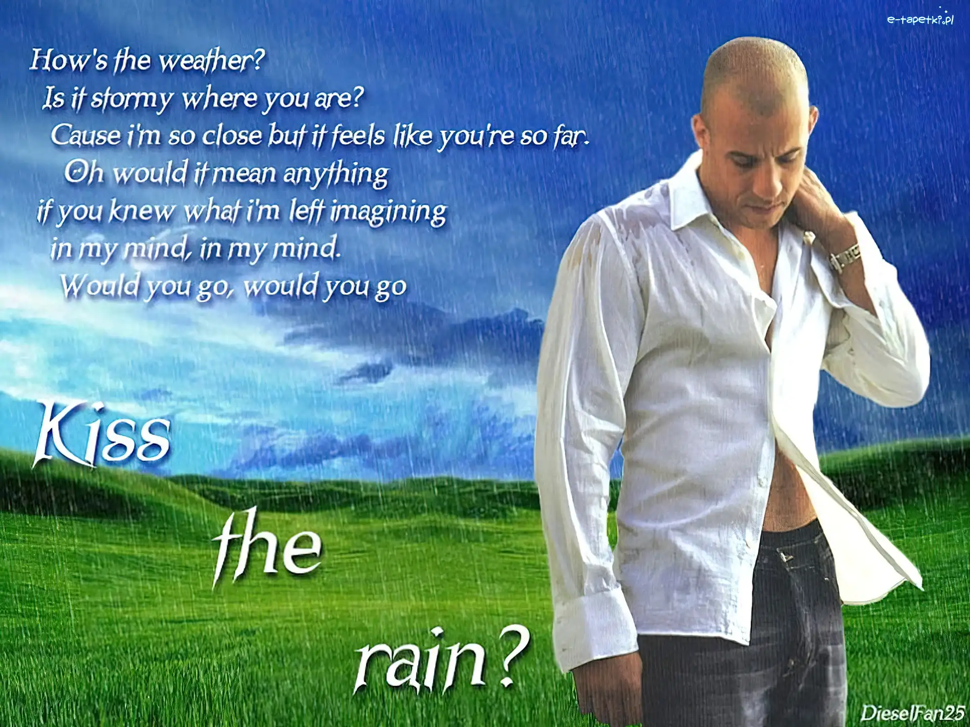 biała koszula, tekst, Vin Diesel