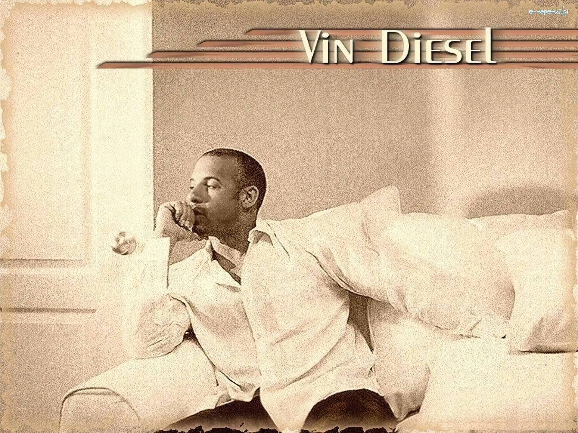 biała koszula, Vin Diesel