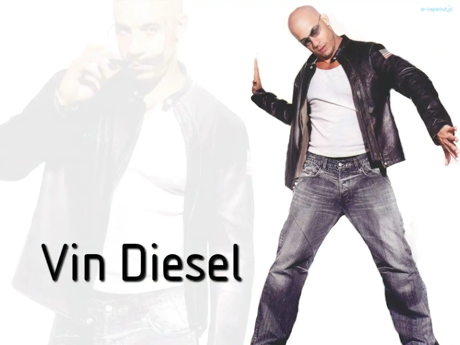 okulary, czarna kurtka, Vin Diesel