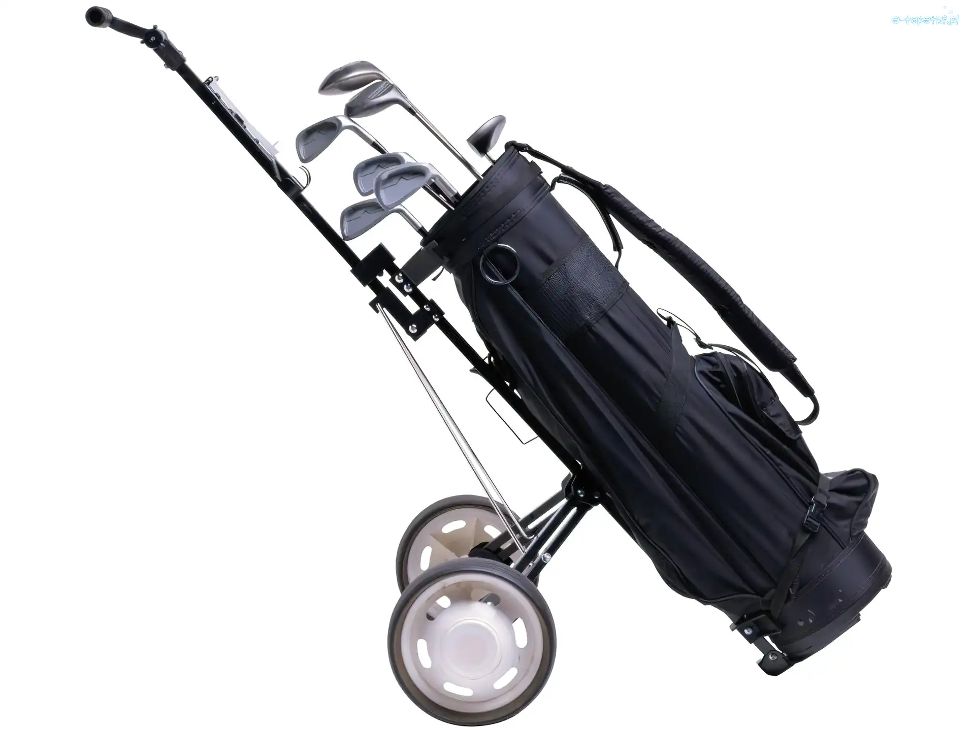 kije golfowe, wózek, Sportowe Golf