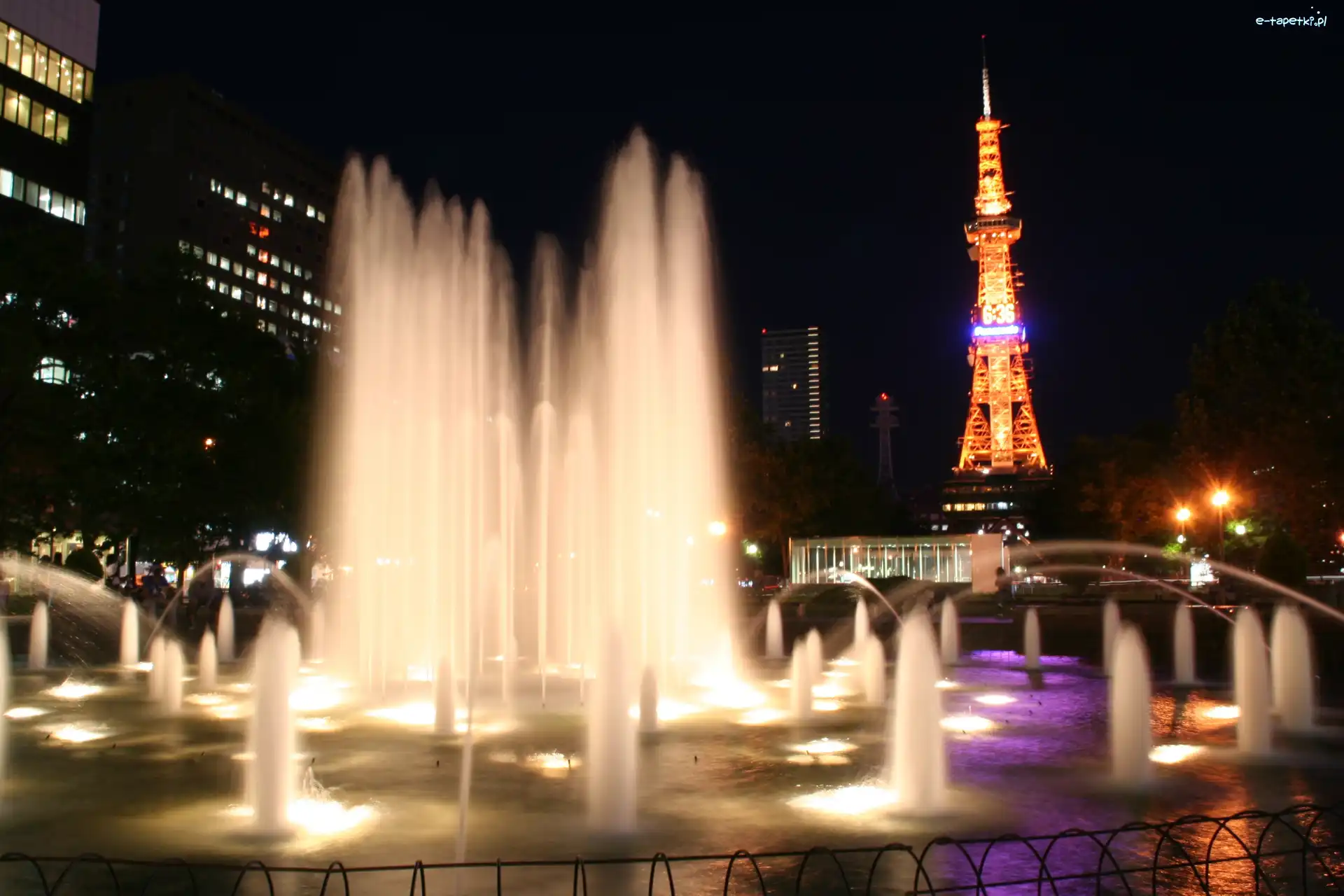 Park Odori, Japonia, Sapporo, Fontanna
