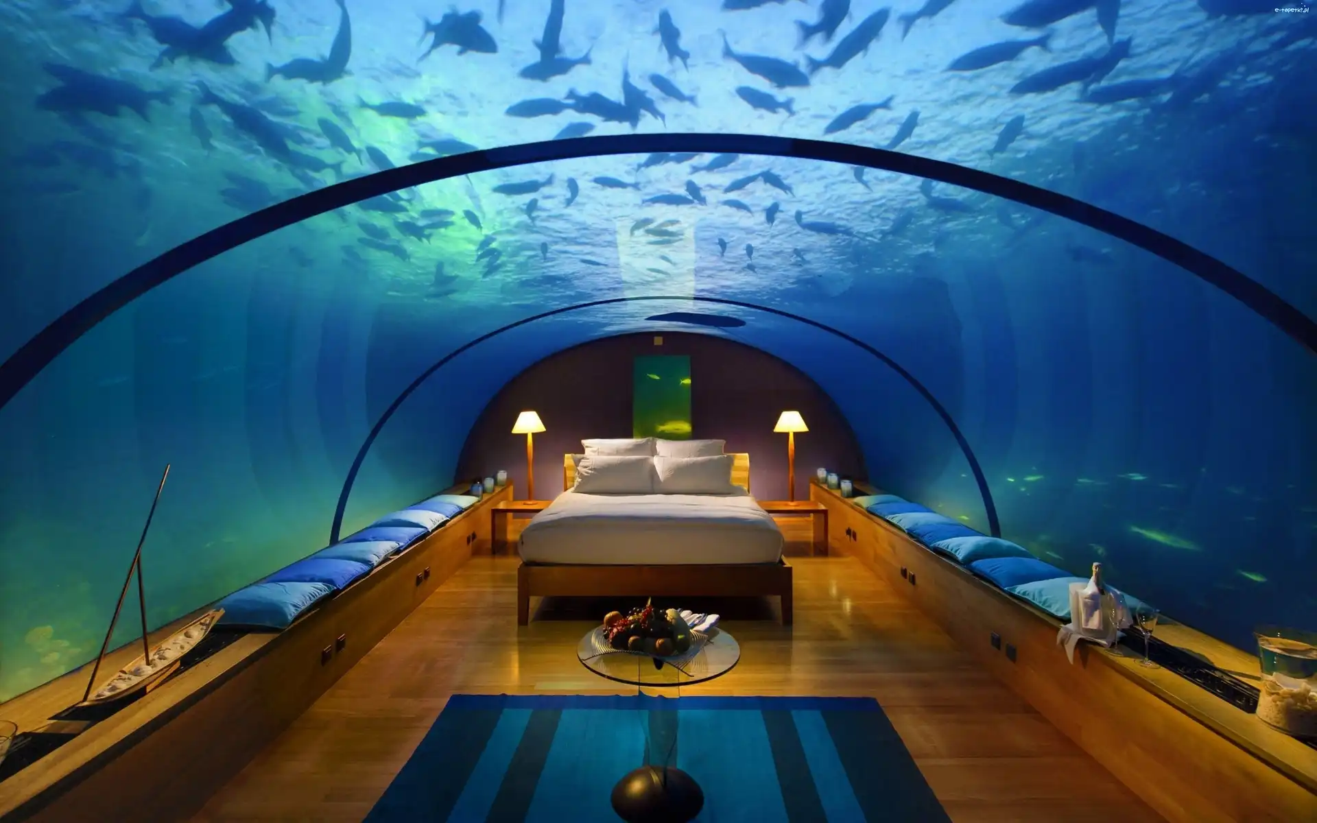 Hotel, Oceanarium, Dubaj, Podwodny