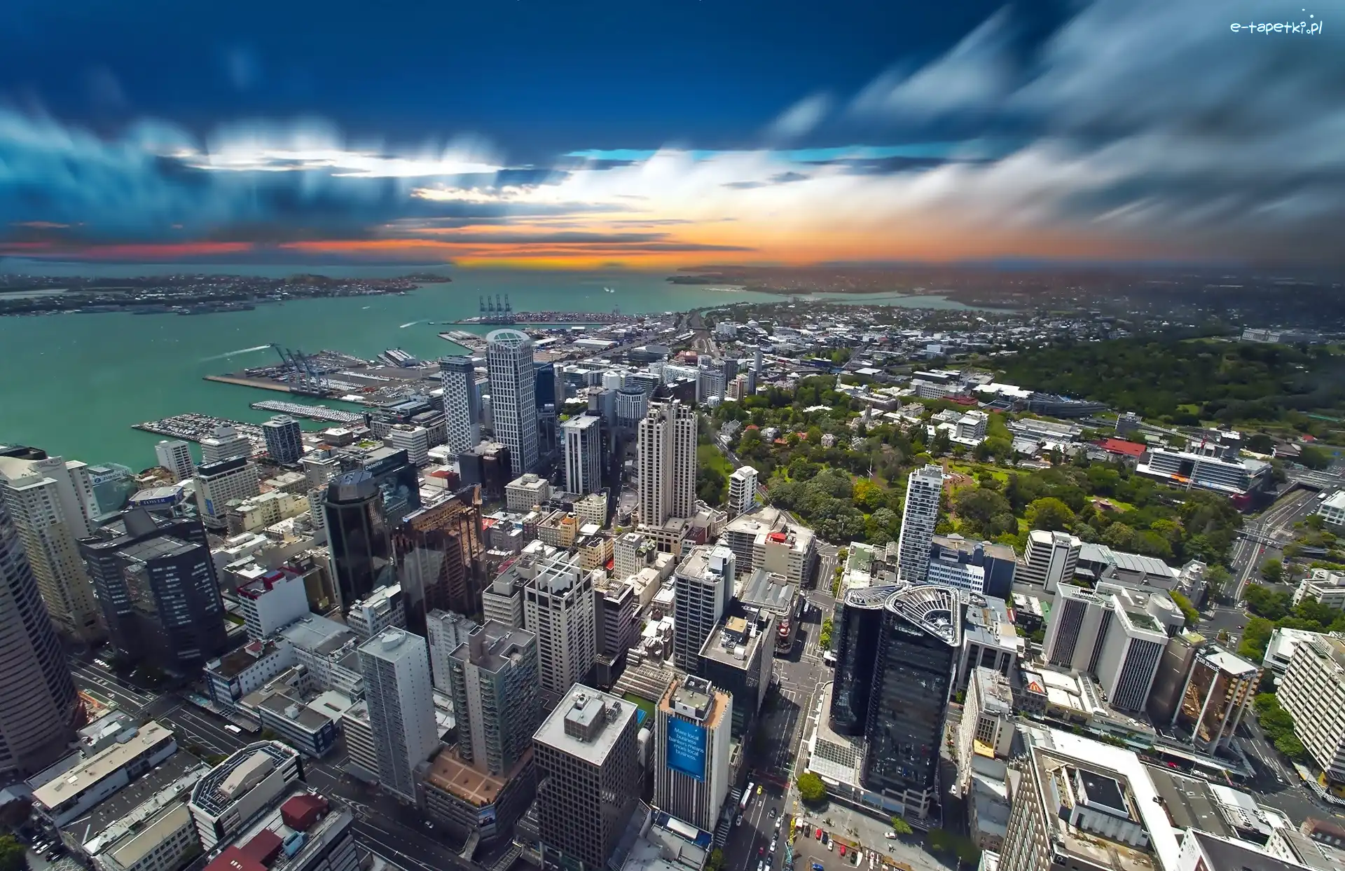 Z lotu ptaka, Nowa Zelandia, Auckland