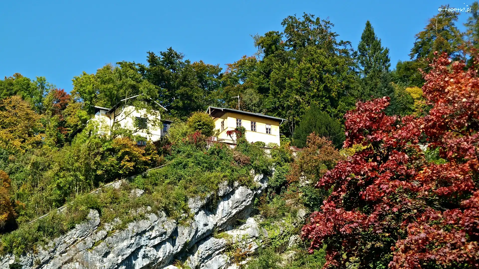 Salzburg, Domy, Skały
