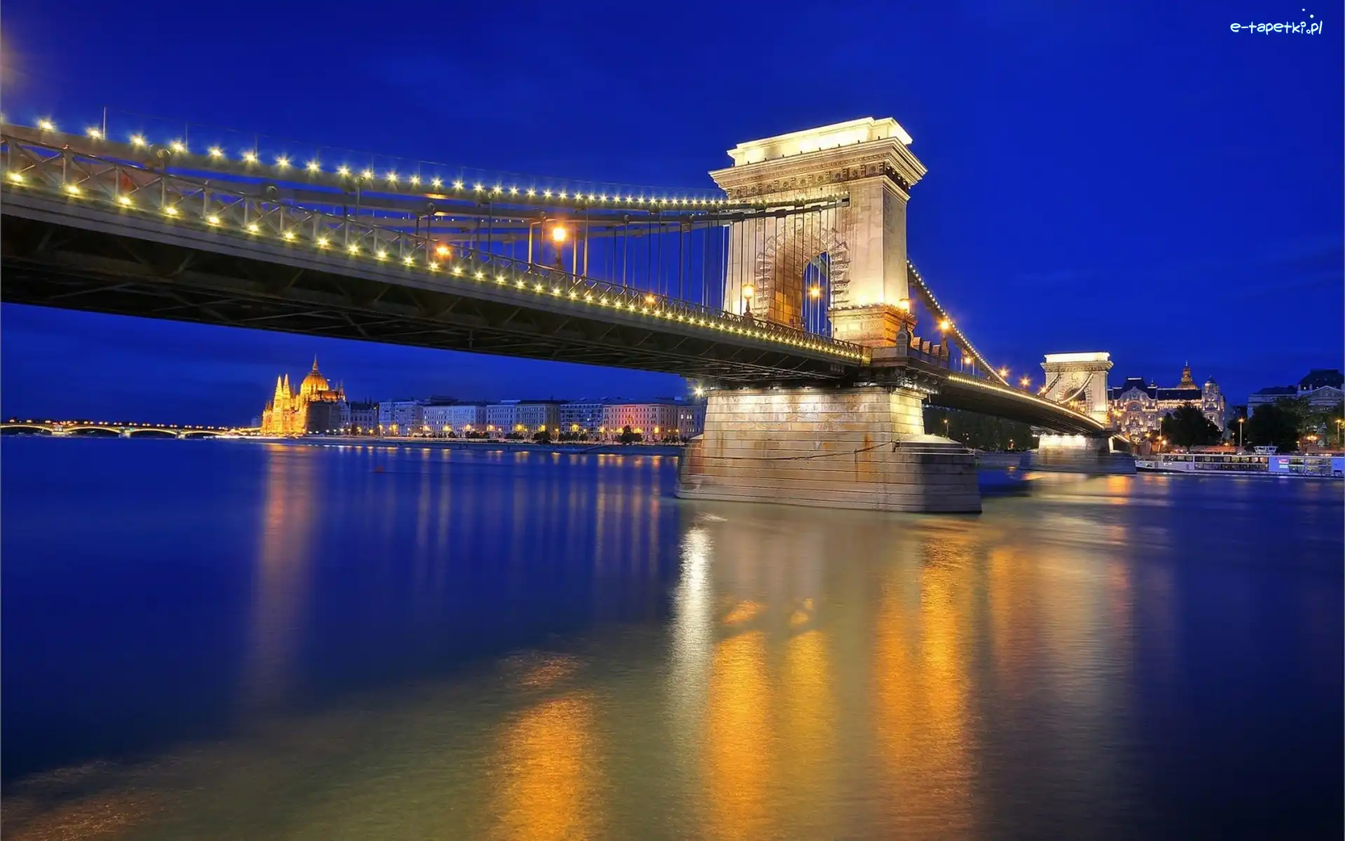 Budapeszt, Miasto nocą, Most
