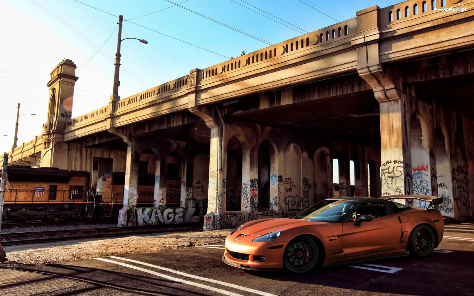 wiadukt, tuning, corvette Z06
