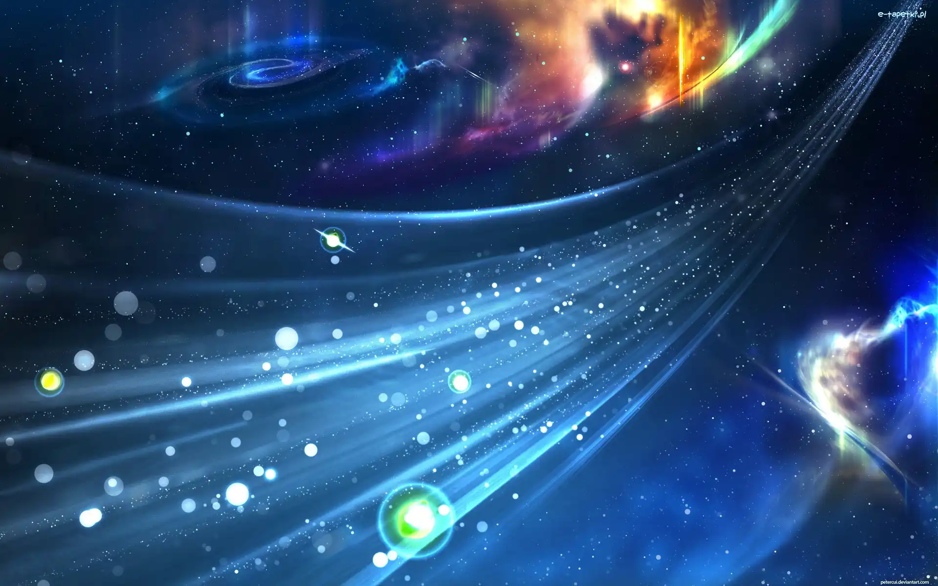 Abstrakcja, Gwiazdy, Kosmos, 3D