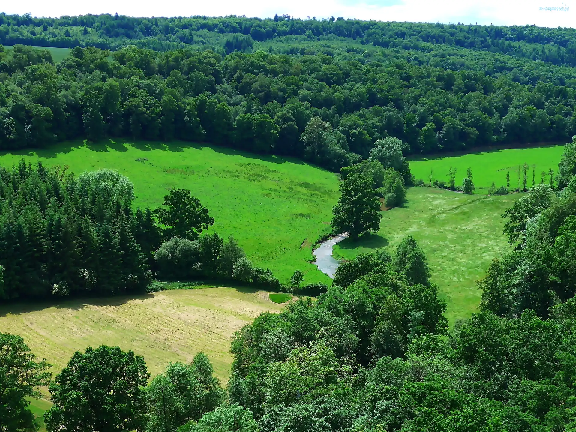 Wzgórza, Z lotu ptaka