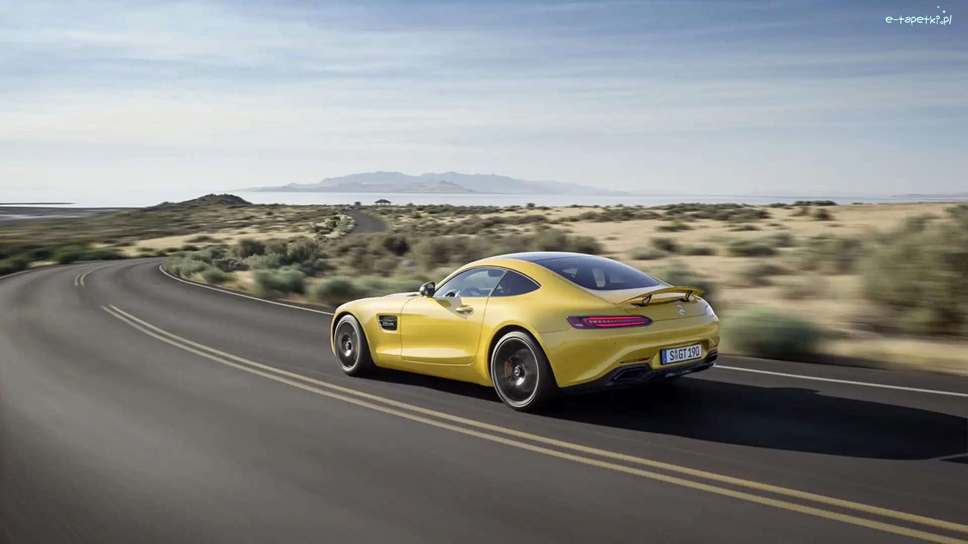 Mercedes, GT, AMG, Żółty