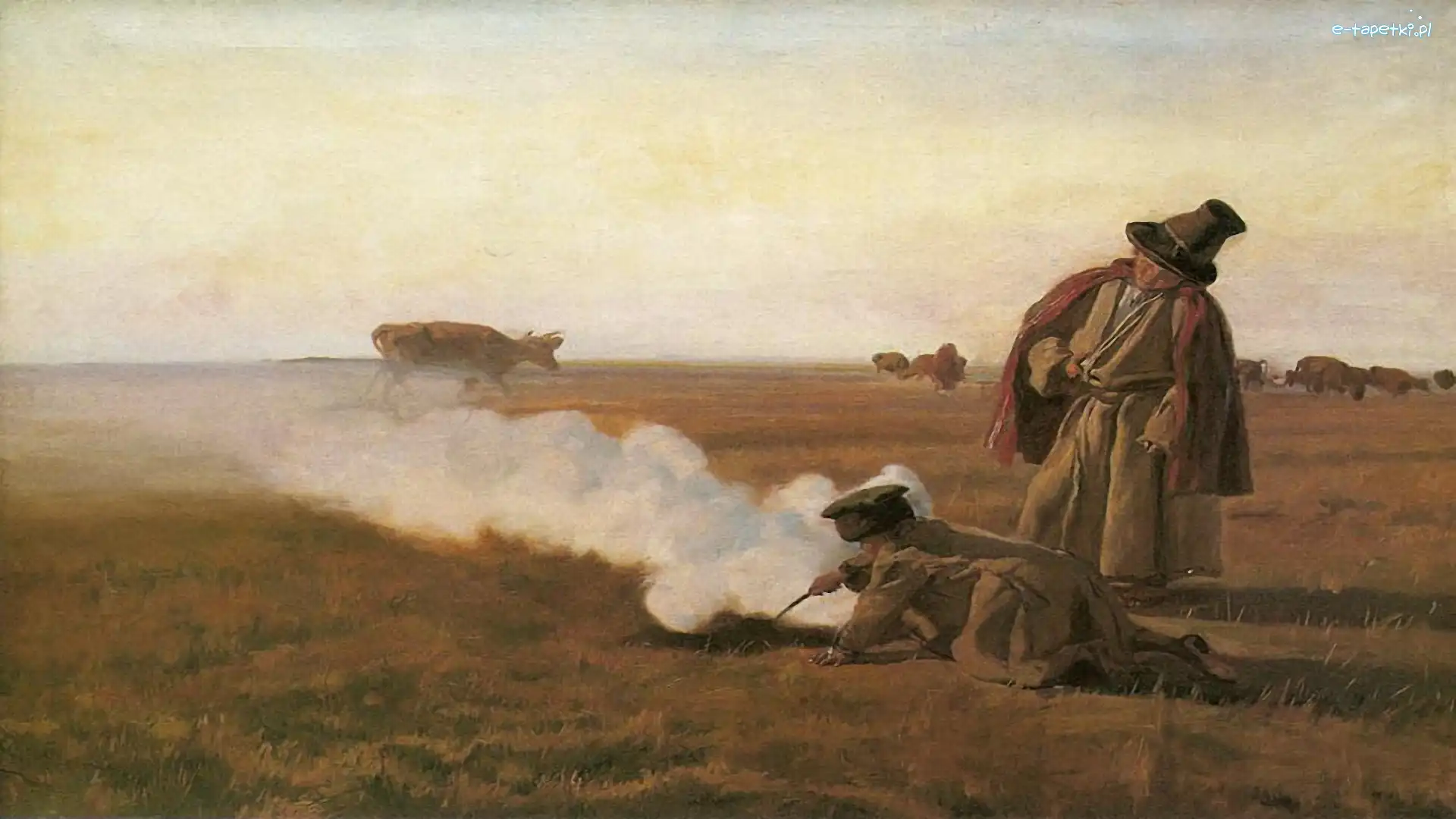 Malarstwo, Dzieci, Jesień, Józef Chełmoński