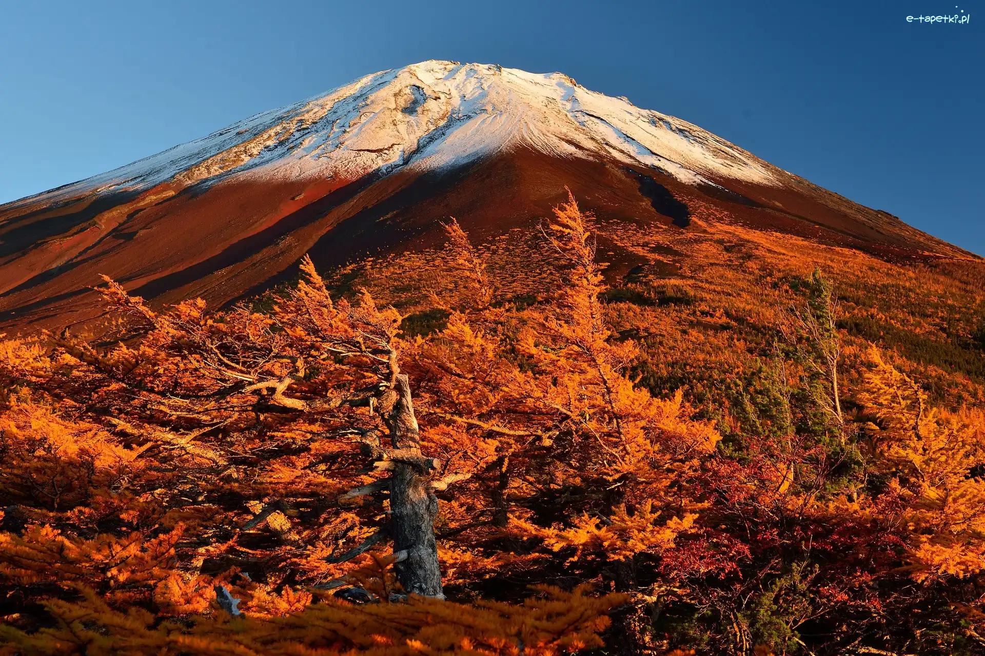 Jesień, Fuji, Wulkan