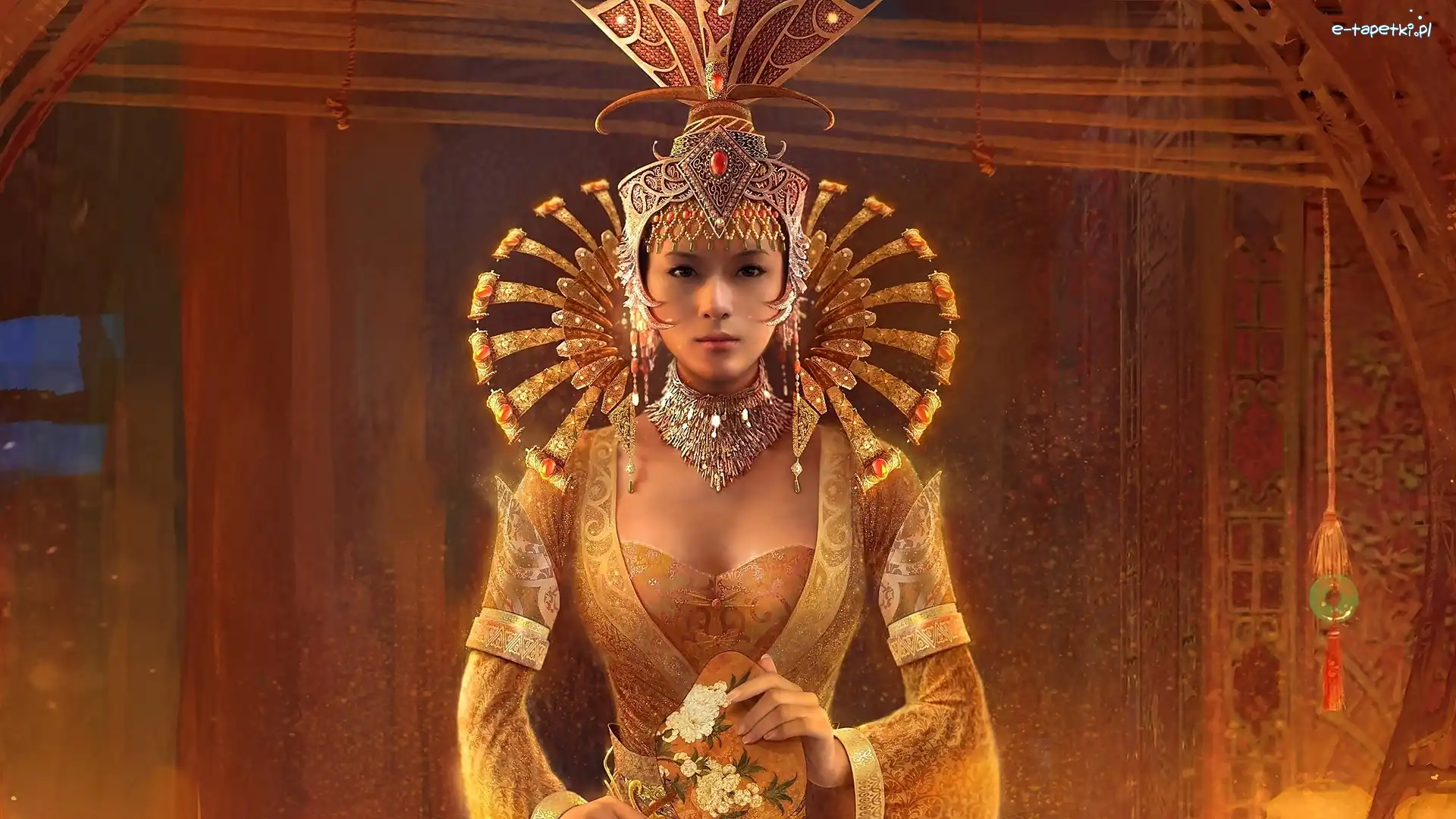 Styl, Księżniczka, Moda, Biżuteria, Orientalna, Kobieta