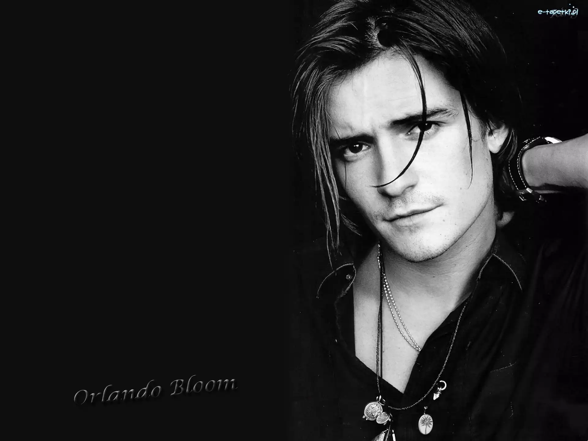 ciemne włosy, Orlando Bloom