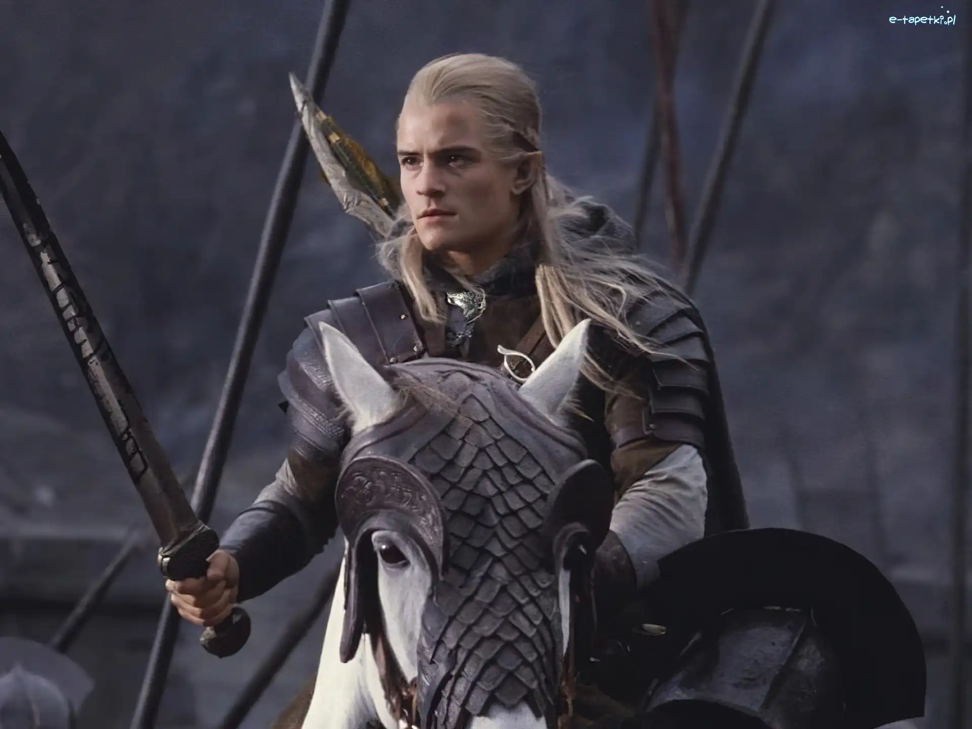 biały koń, Orlando Bloom