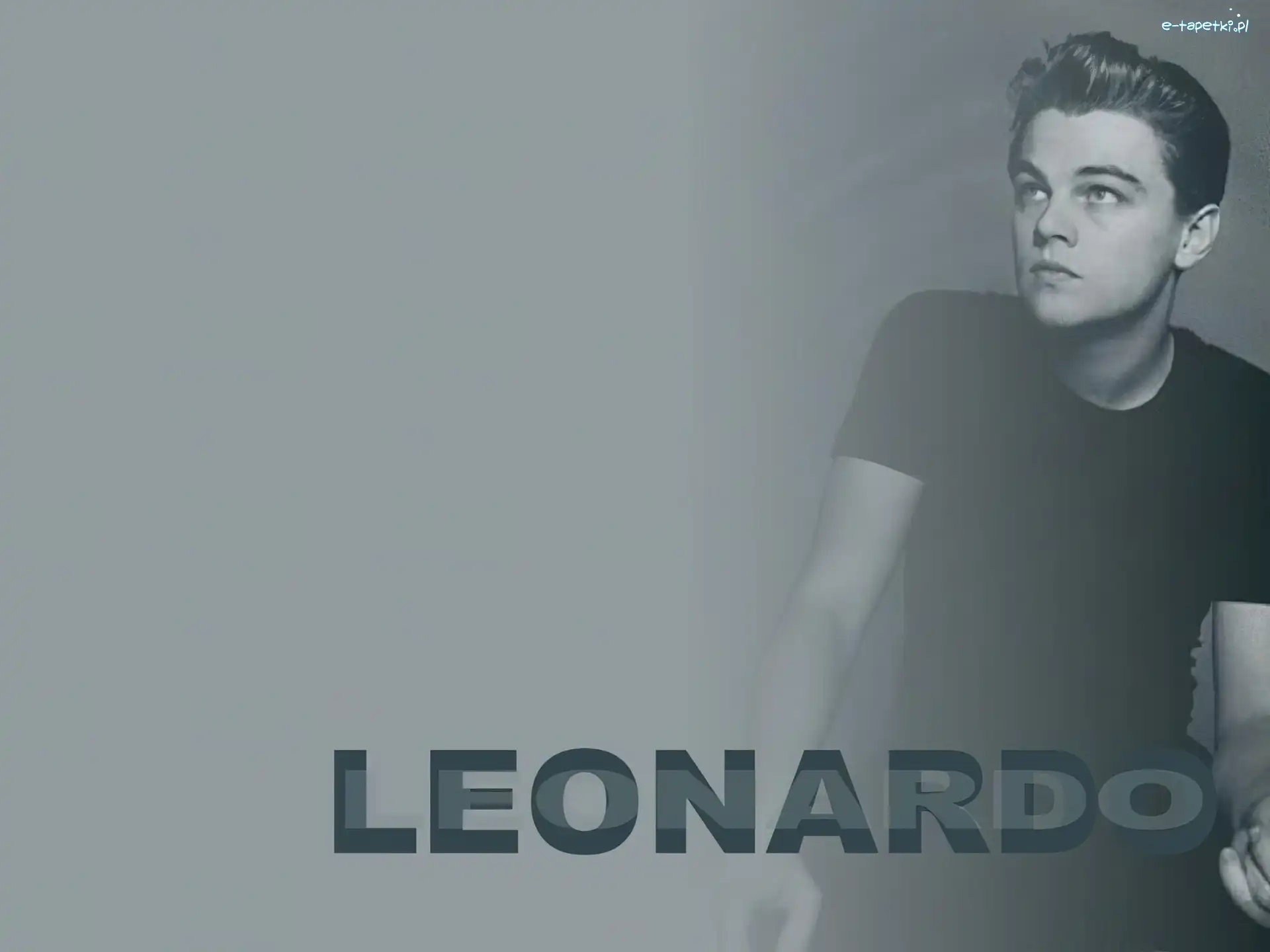 czarna koszulka, Leonardo DiCaprio