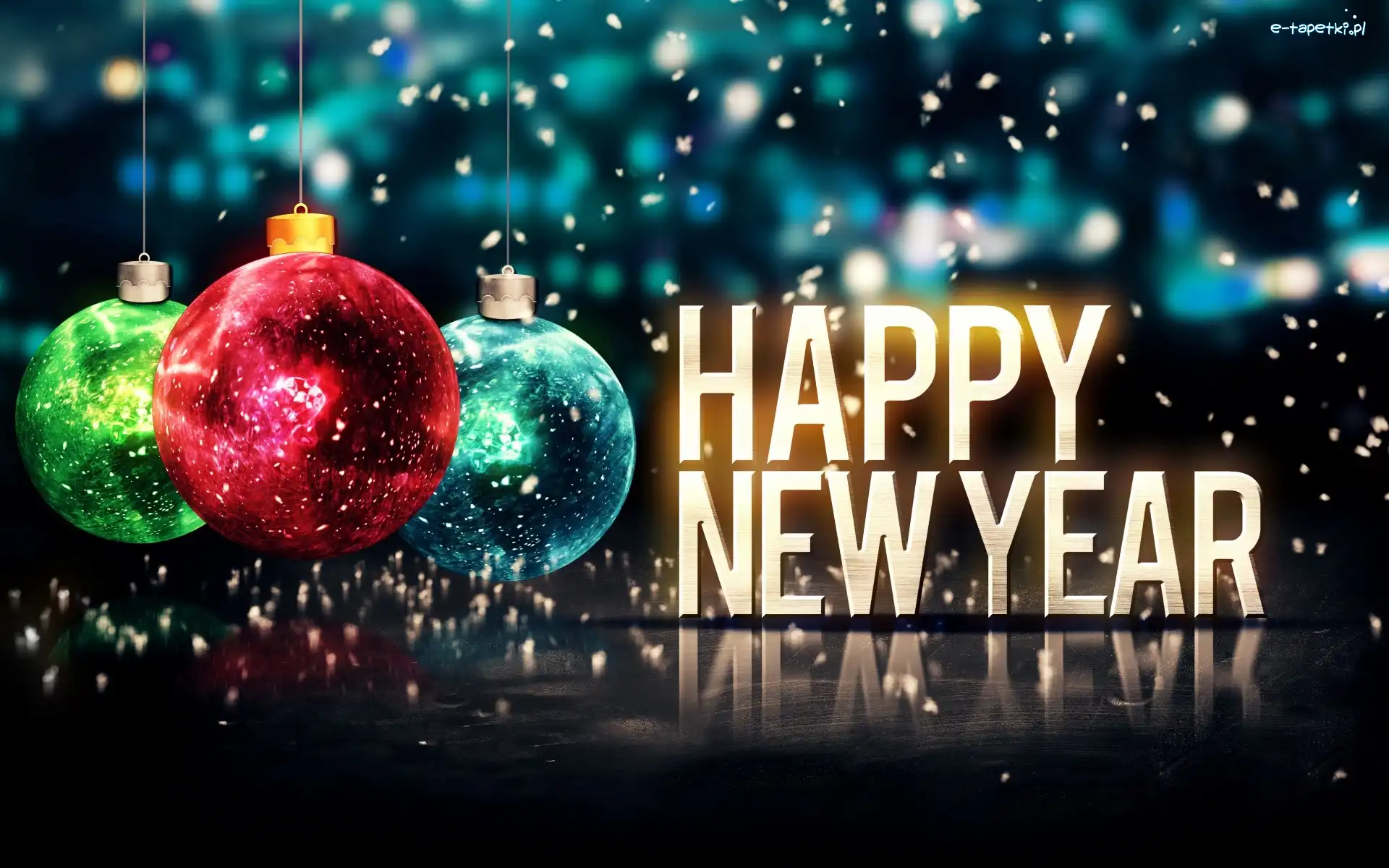 Happy New Year, Bombki, Nowy Rok