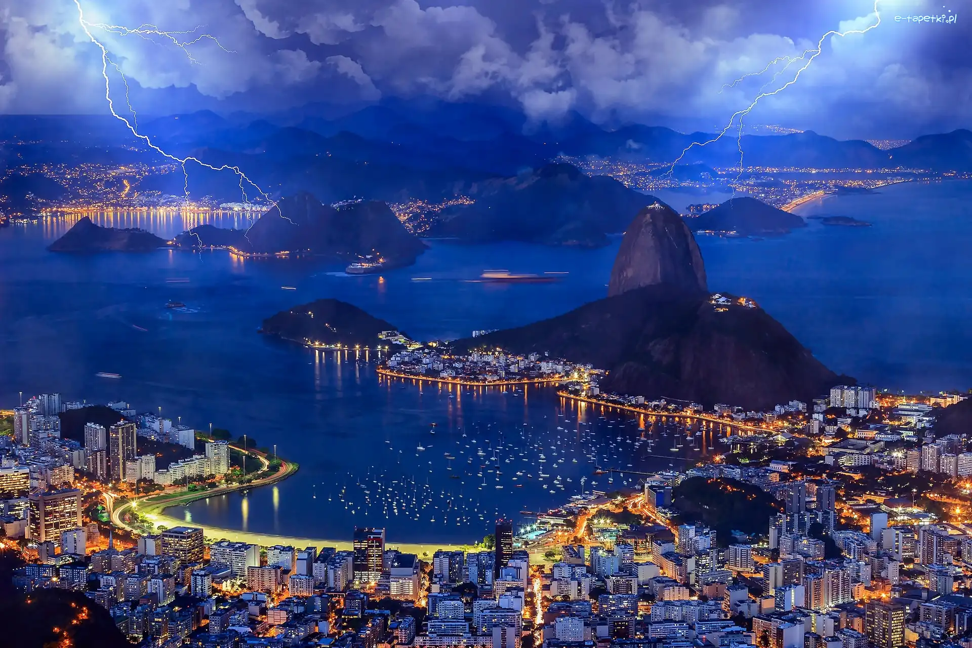Brazylia, Burza, Rio de Janeiro, Miasto, Pioruny