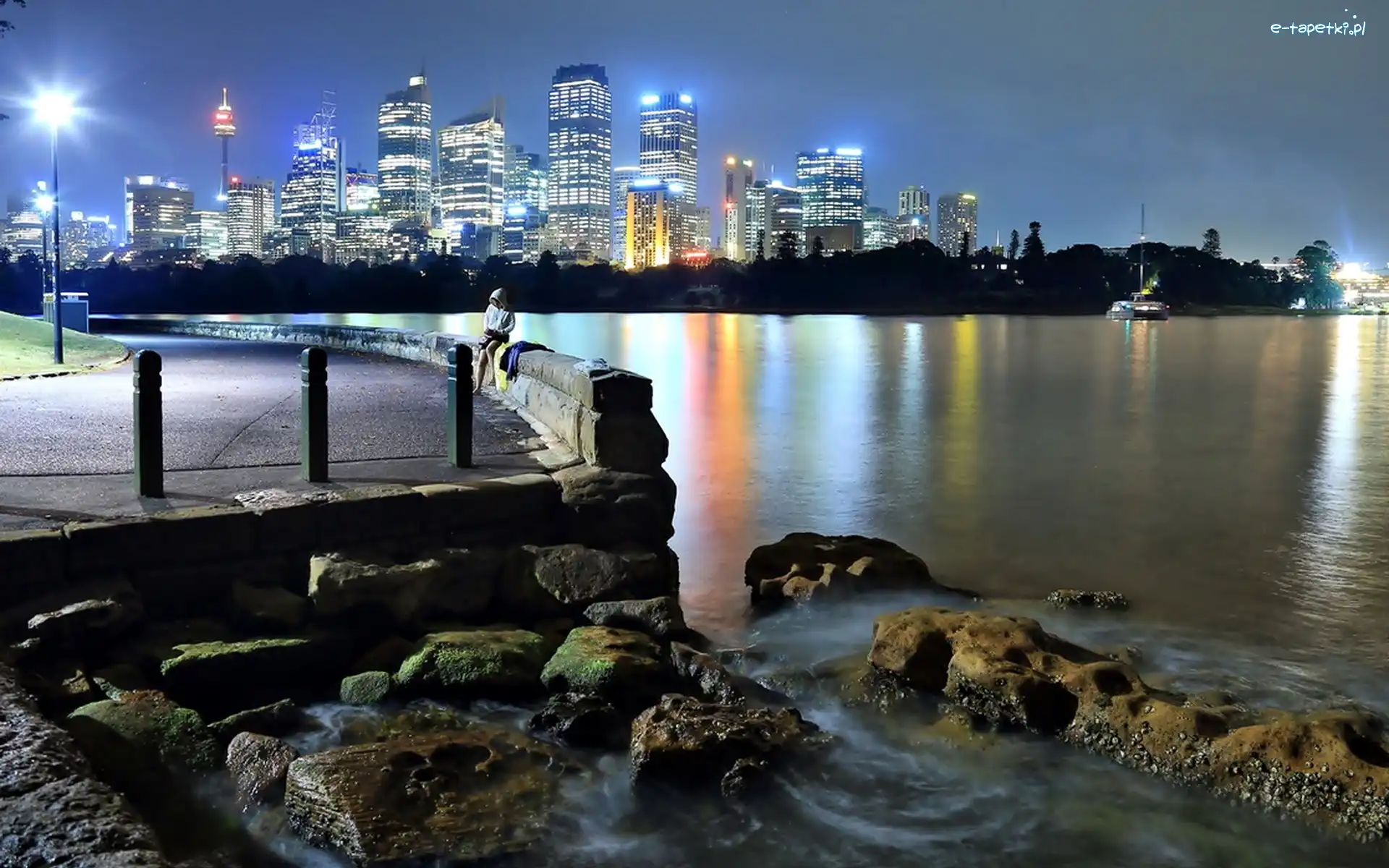Kamienie, Sydney, Rzeka, Australia, Miasta, Panorama