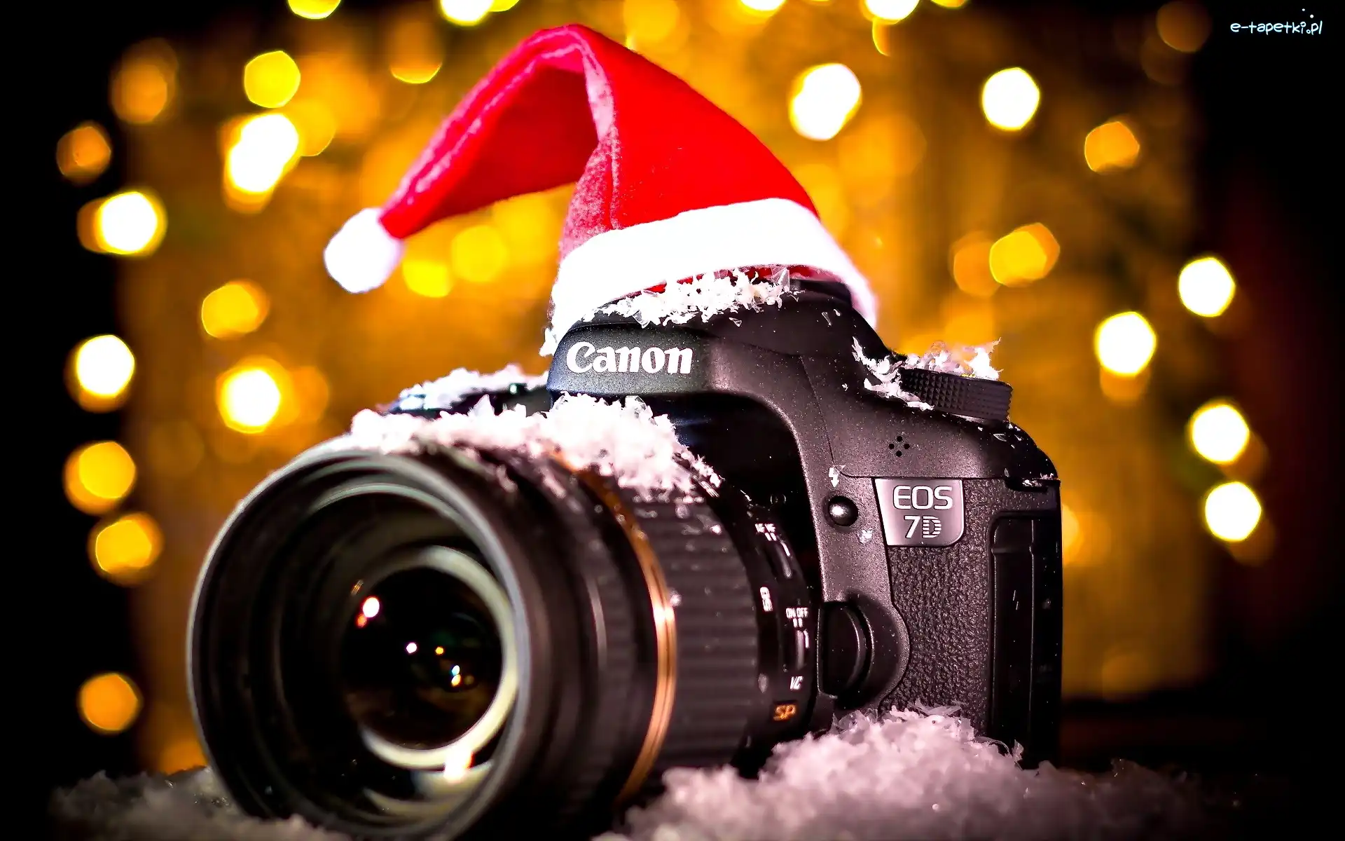 Aparat Fotograficzny, Czapka, Canon, Blask, Mikołaja