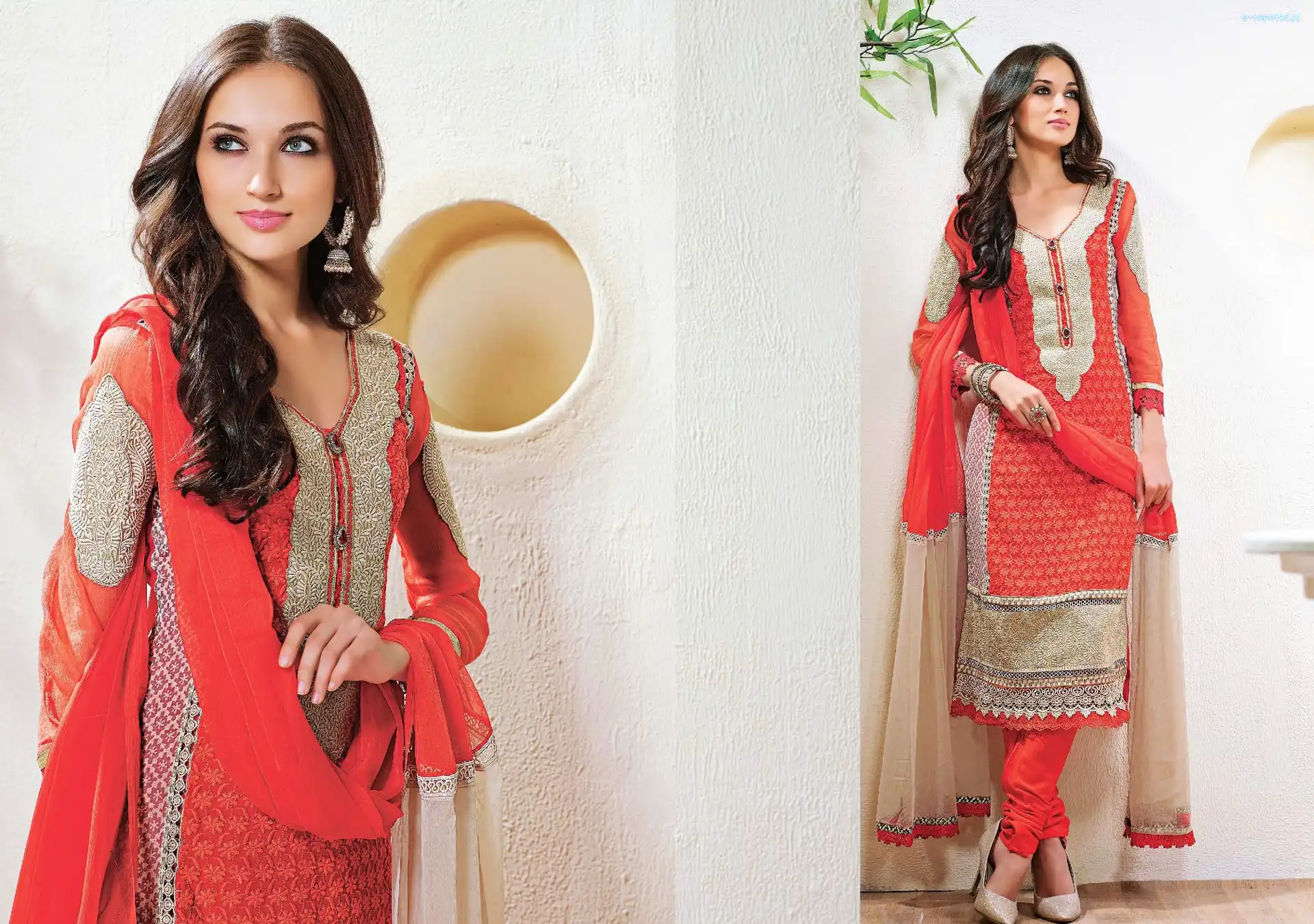 Strój, Kameez Makijaż, Salwar, Kobieta