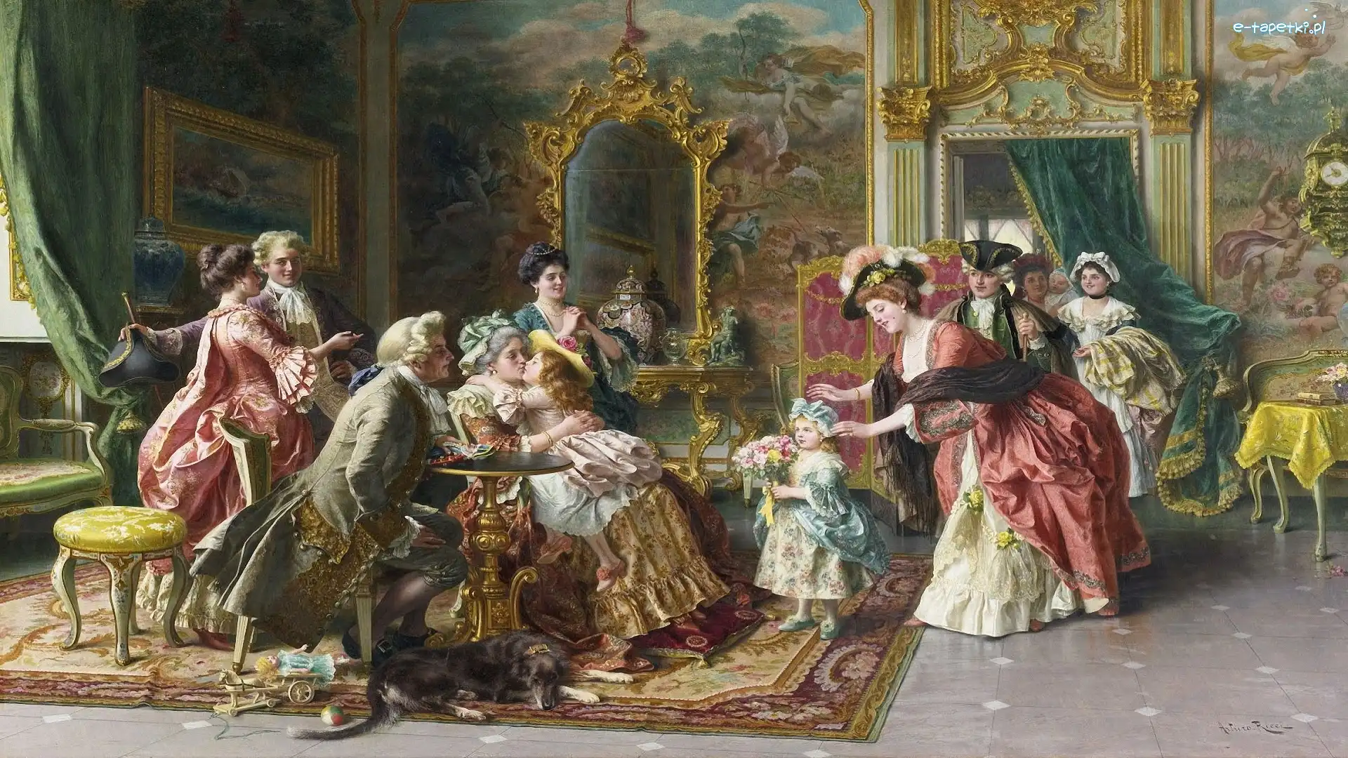 Arturo Ricci, Babcia, Malarstwo, Życzenia, Dziadek