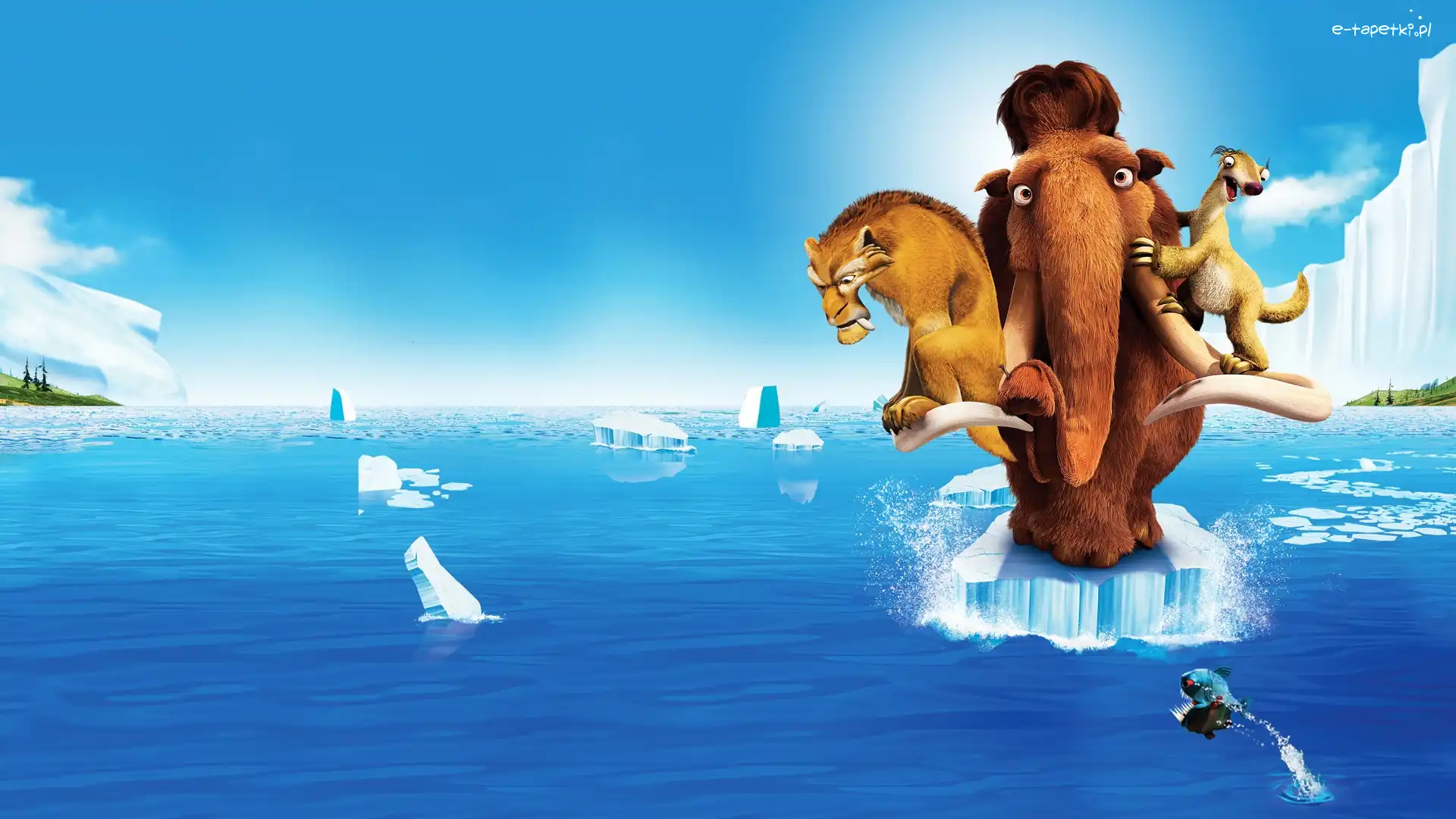 Leniwiec, Ice Age, Mamut, Tygrys, Epoka lodowcowa, Bajka