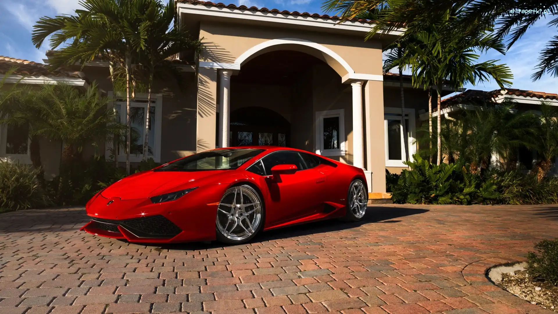 Lamborghini, Dom, Huracan, Czerwony