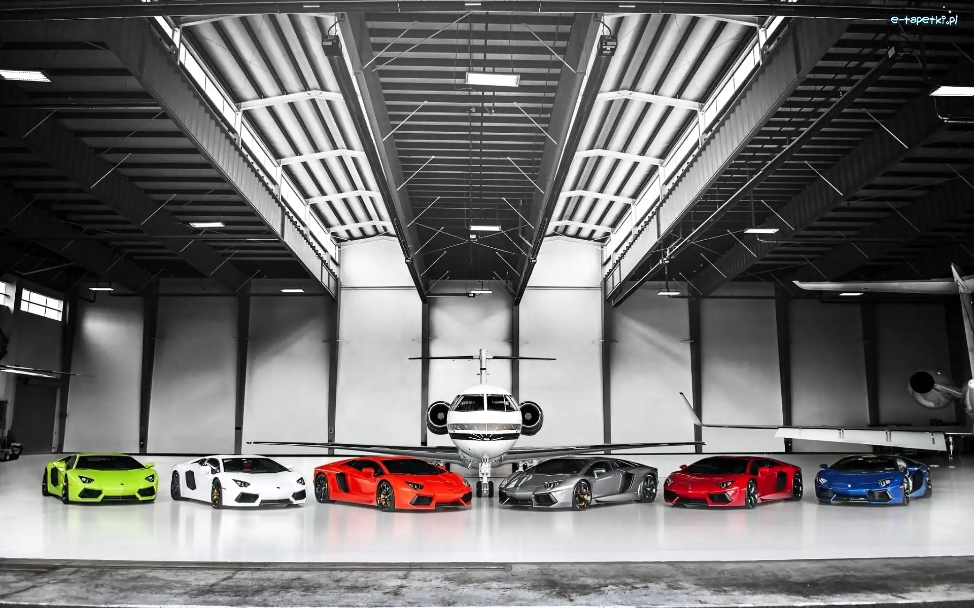 Aventador, Samolot, Samochody, Lamborghini
