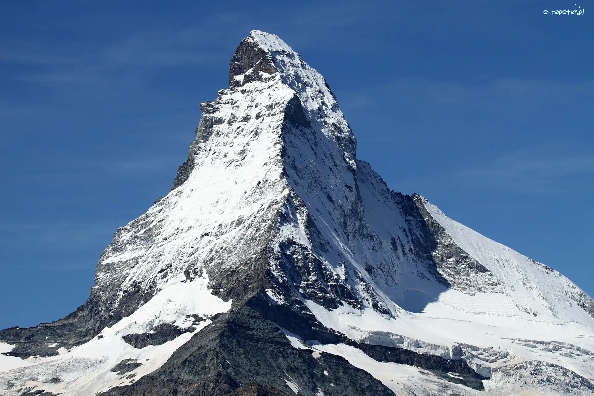 Matterhorn, Szczyt, Alpy, Szwajcaria