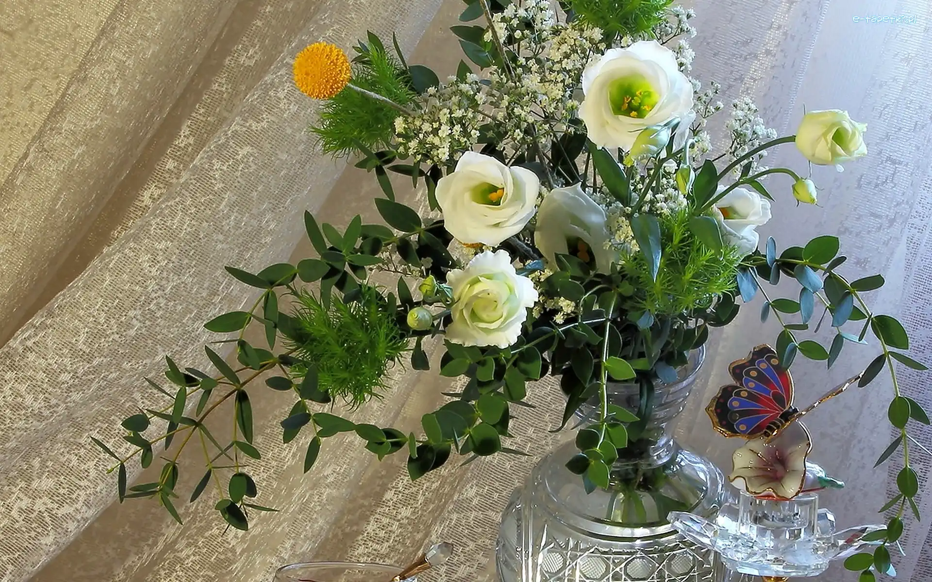 Bukiet, Eustoma, Kwiatów, Kompozycja