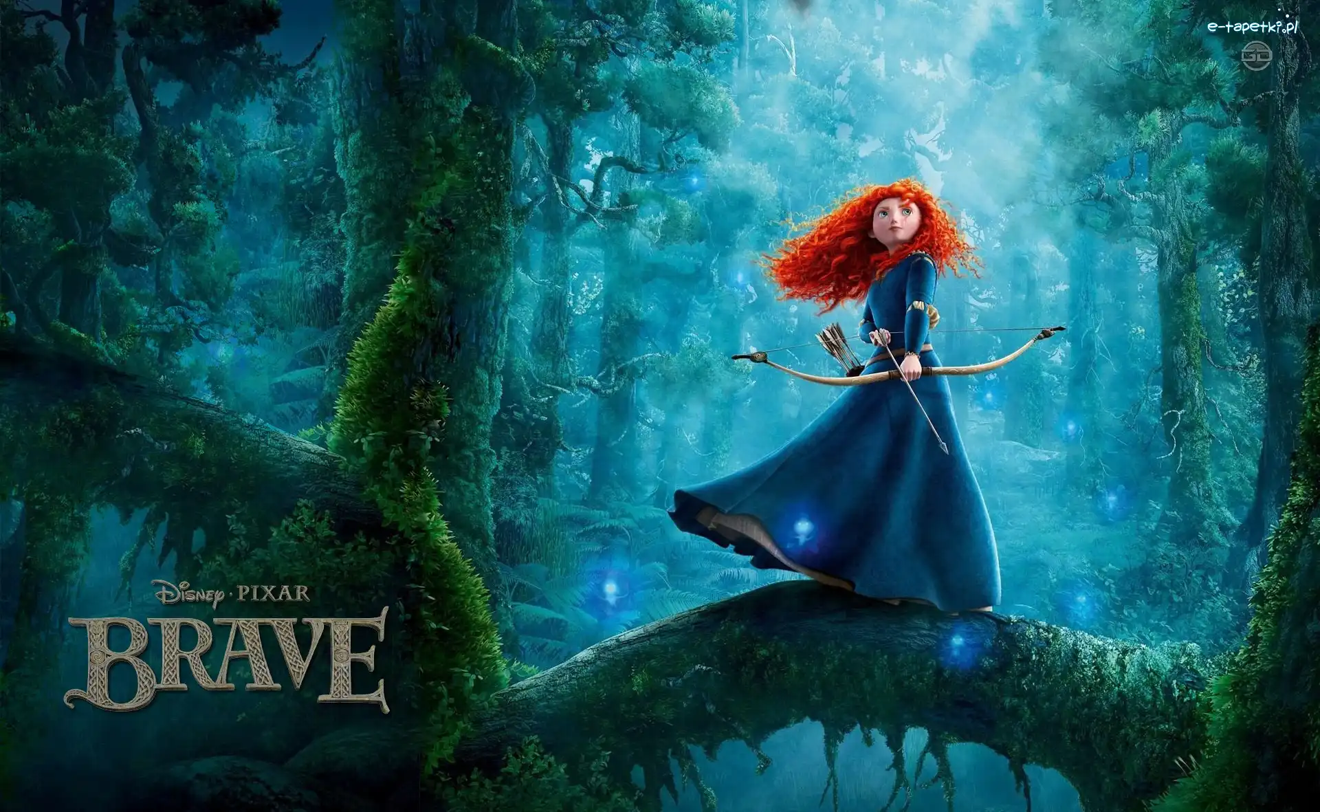 Brave, Animowana, Bajka, Merida waleczna