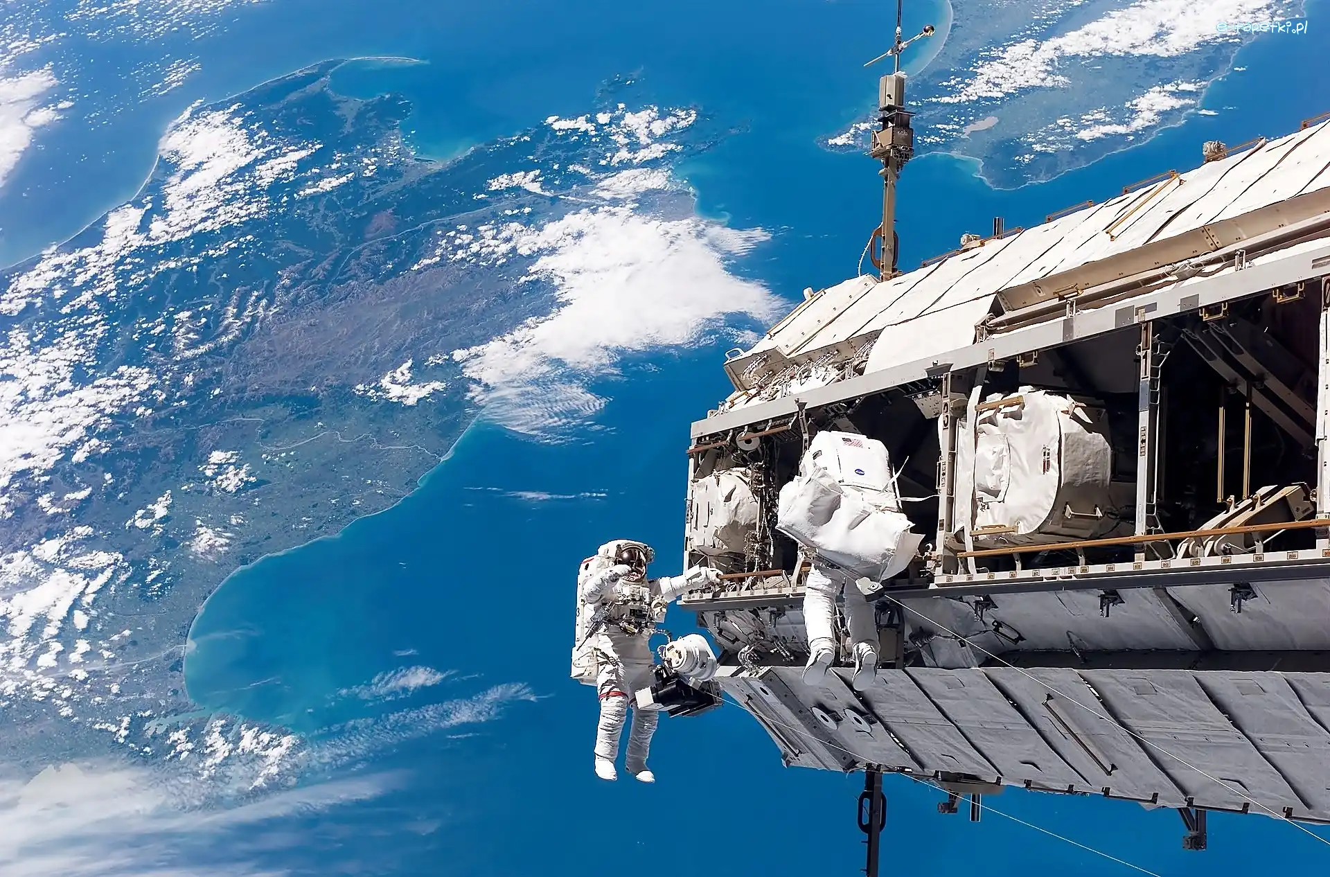 Kosmos, Ziemia, Astronauci, Satelita
