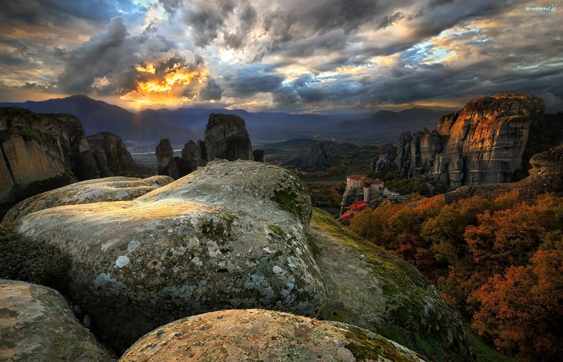 Meteora, Klasztor, Grecja, Góry, Światowego Dziedzictwa UNESCO