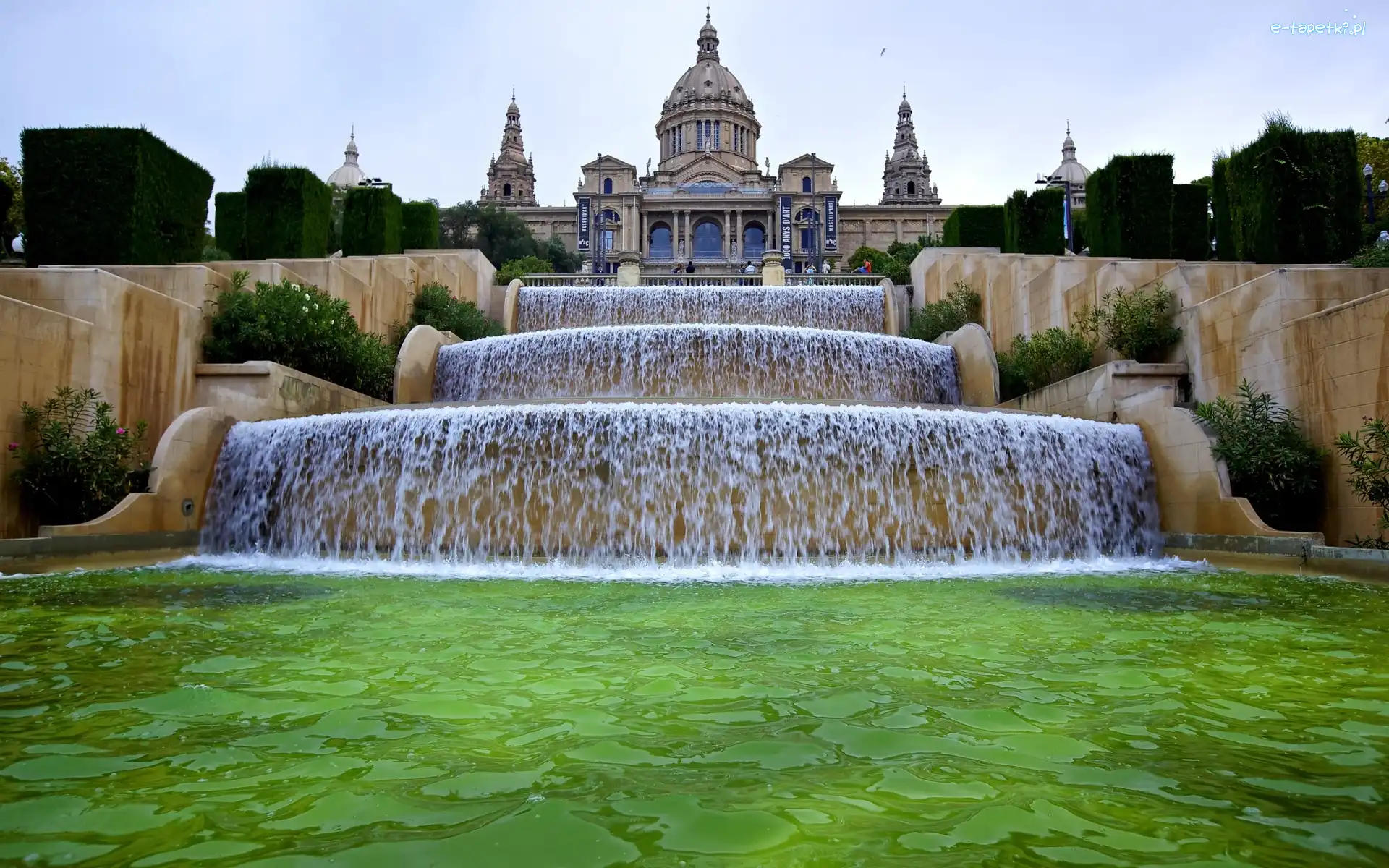 Barcelona, Kaskada, Museu Nacional dArt de Catalunya, Hiszpania