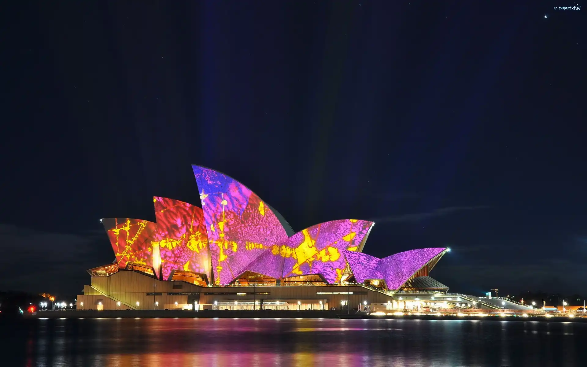 Australia, Sydney Opera House, Sydney, Noc, Miasto