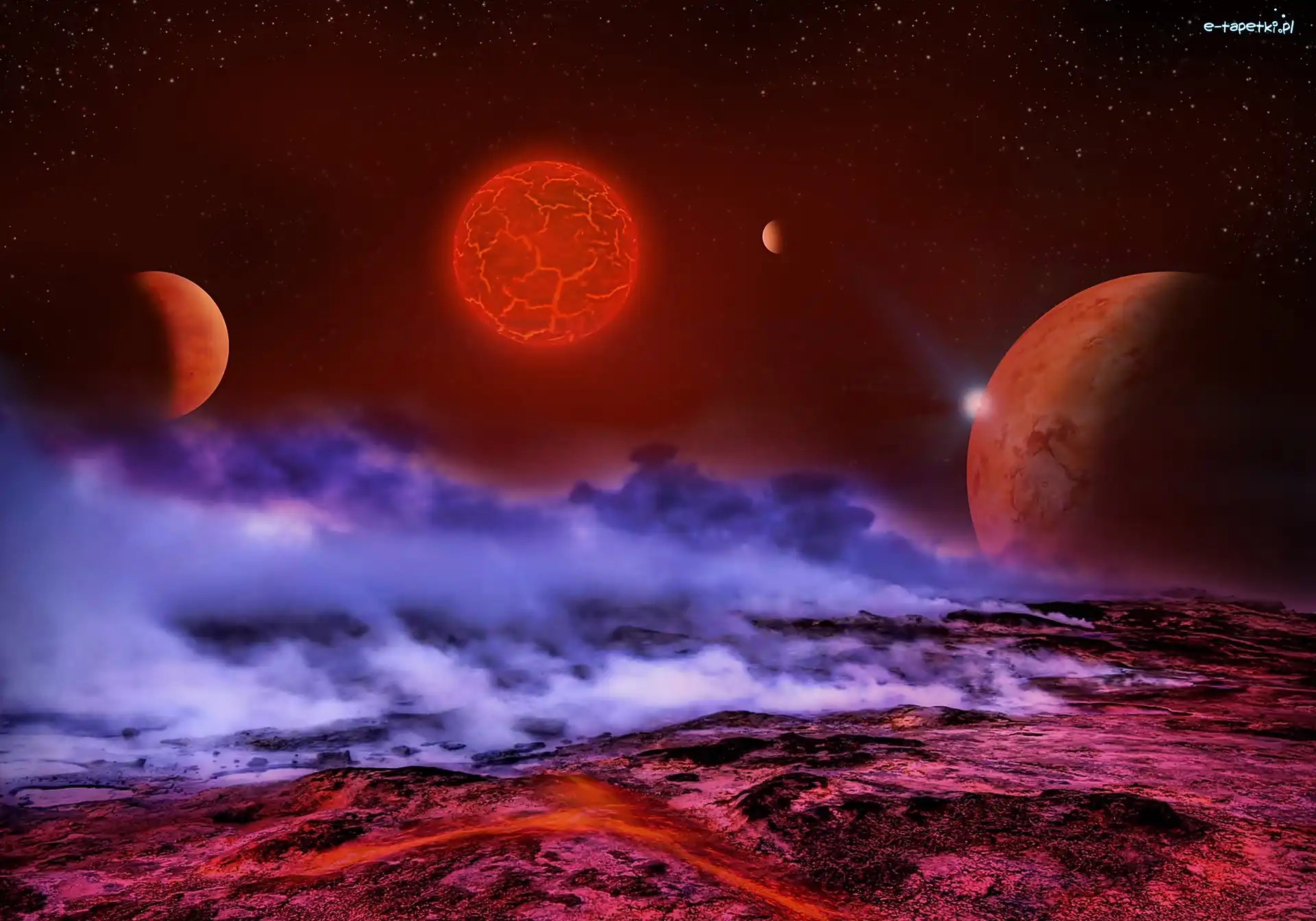 Fantasy, Planety, Gewiazdy, Kosmos