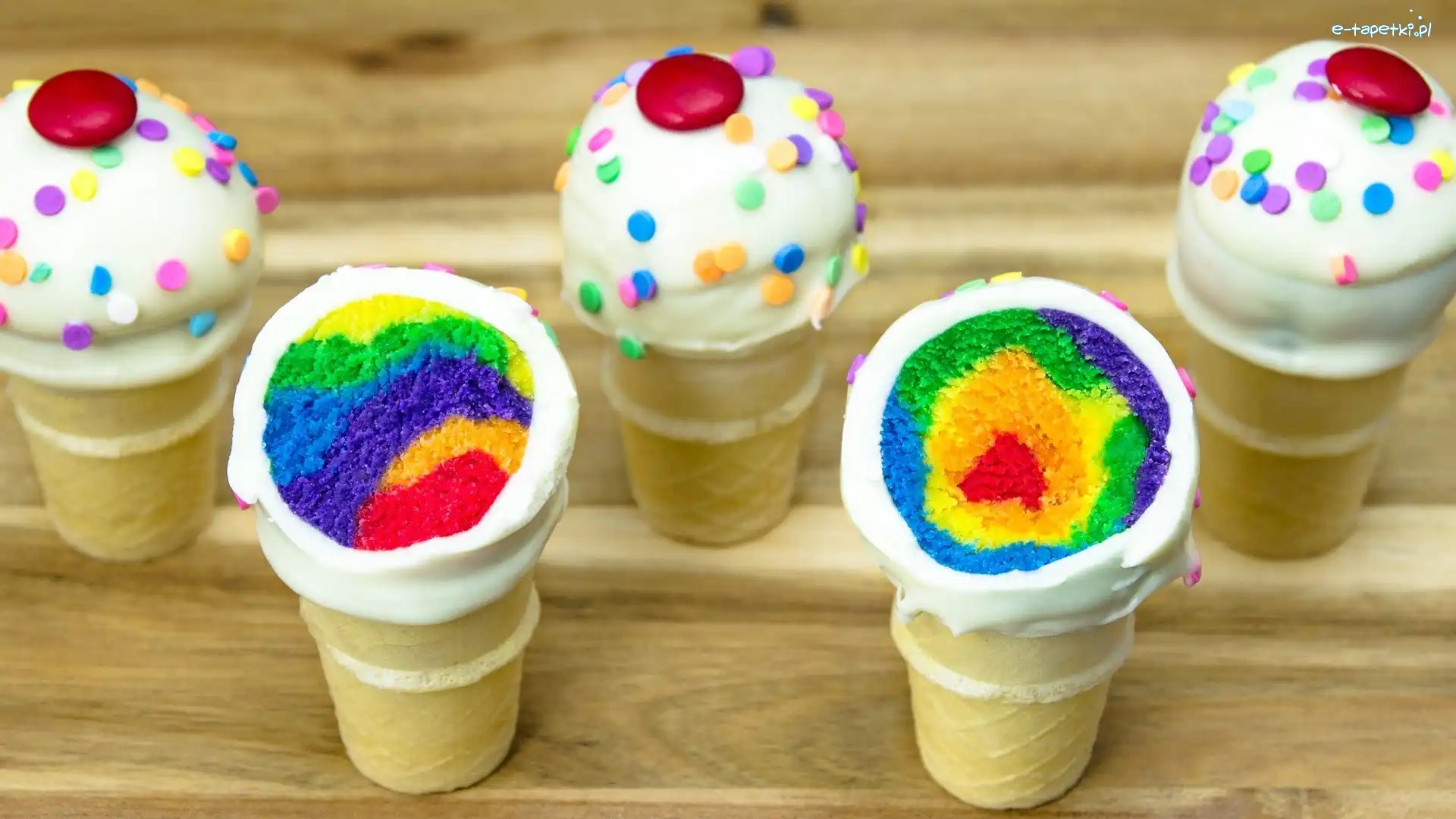 Kolorowe, Lody, Jedzenie