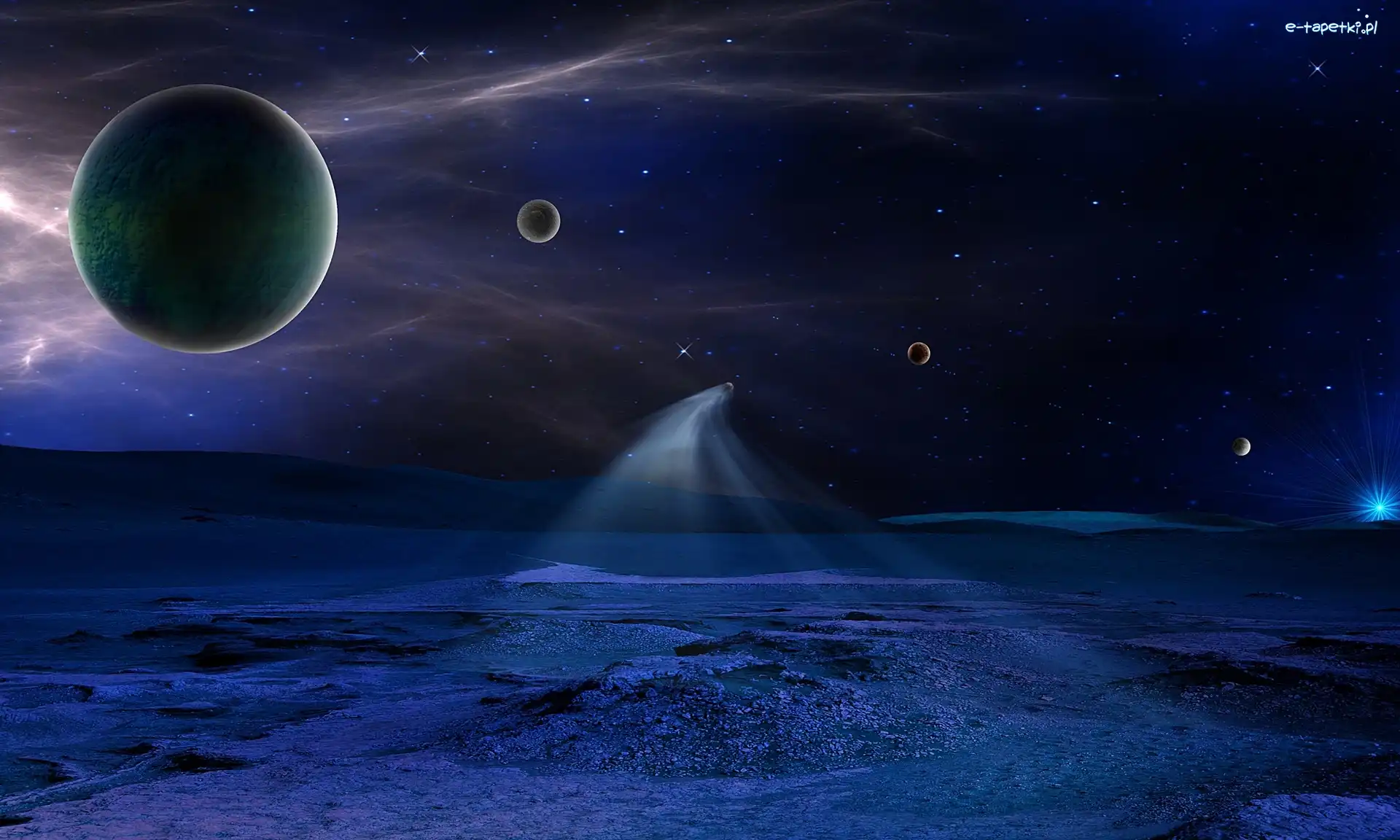 Planety, Fantasy, Gwiazdy, Kosmos