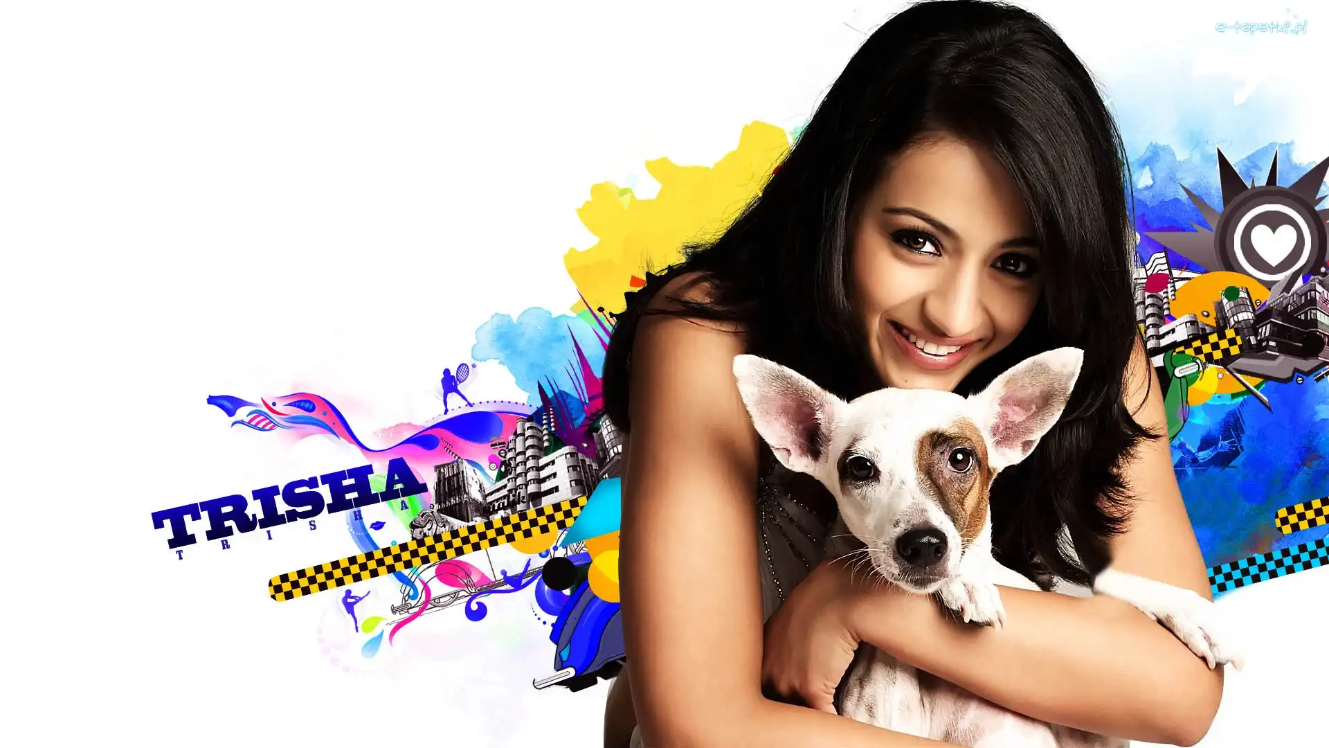 Kobieta, Bollywood, Aktorka, Pies, Trisha Krishnan