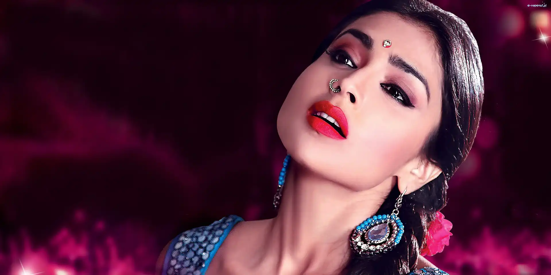 Makijaż, Bollywood, Shriya, Aktorka, Kobieta, Biżuteria, Saran